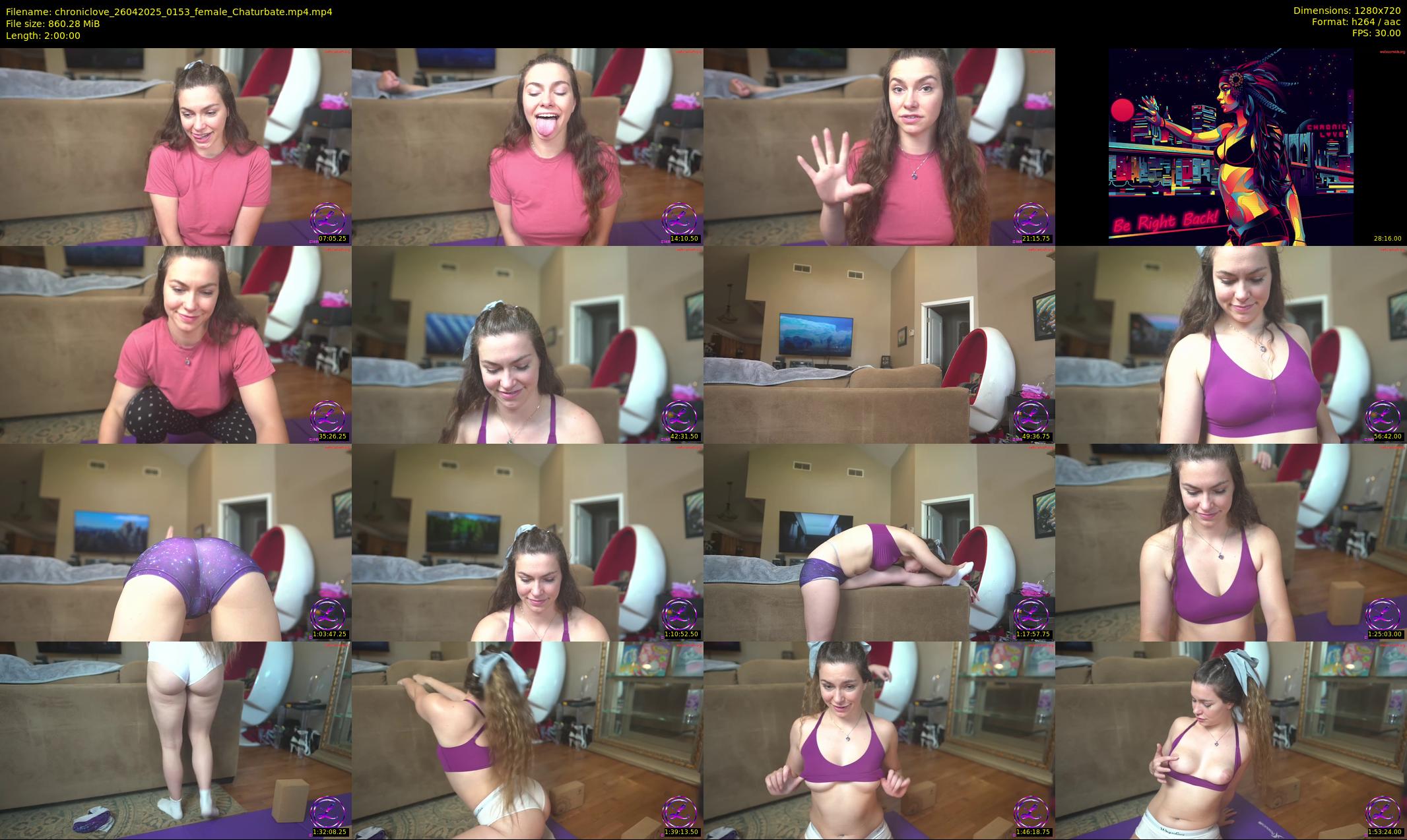 chroniclove — 120 minute Chaturbate female cam show recording, 720p, Apr 26, 2025