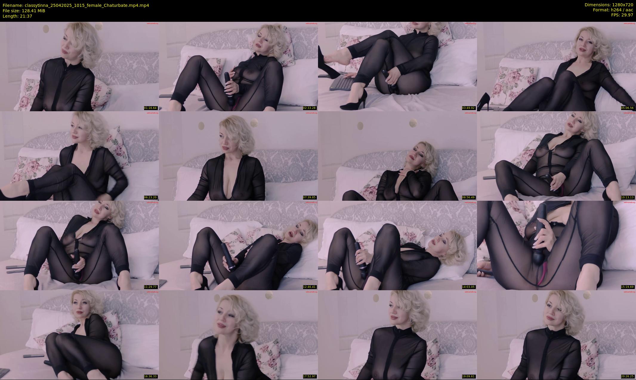 classytinna — 22 minute Chaturbate female cam show recording, 720p, Apr 25, 2025