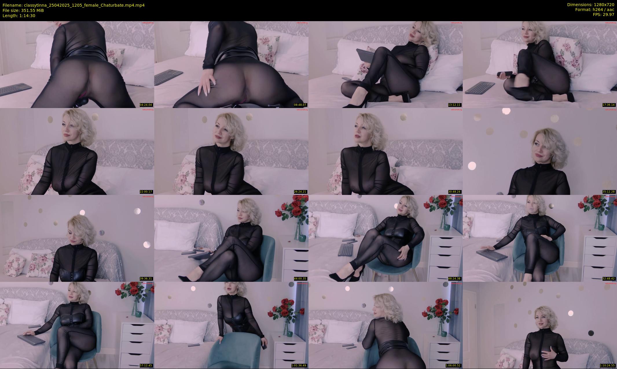 classytinna — 75 minute Chaturbate female cam show recording, 720p, Apr 25, 2025