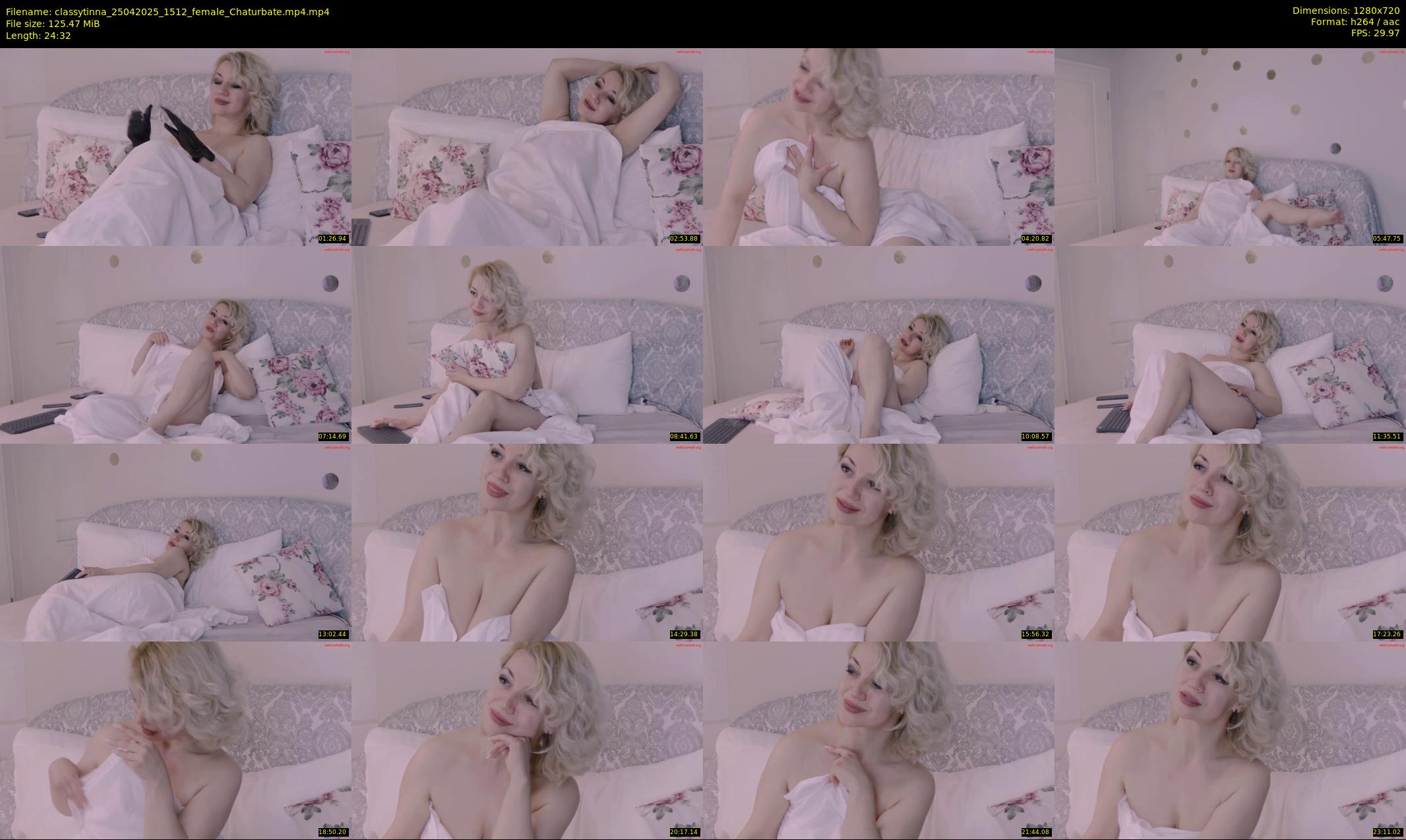 classytinna — 25 minute Chaturbate female cam show recording, 720p, Apr 25, 2025
