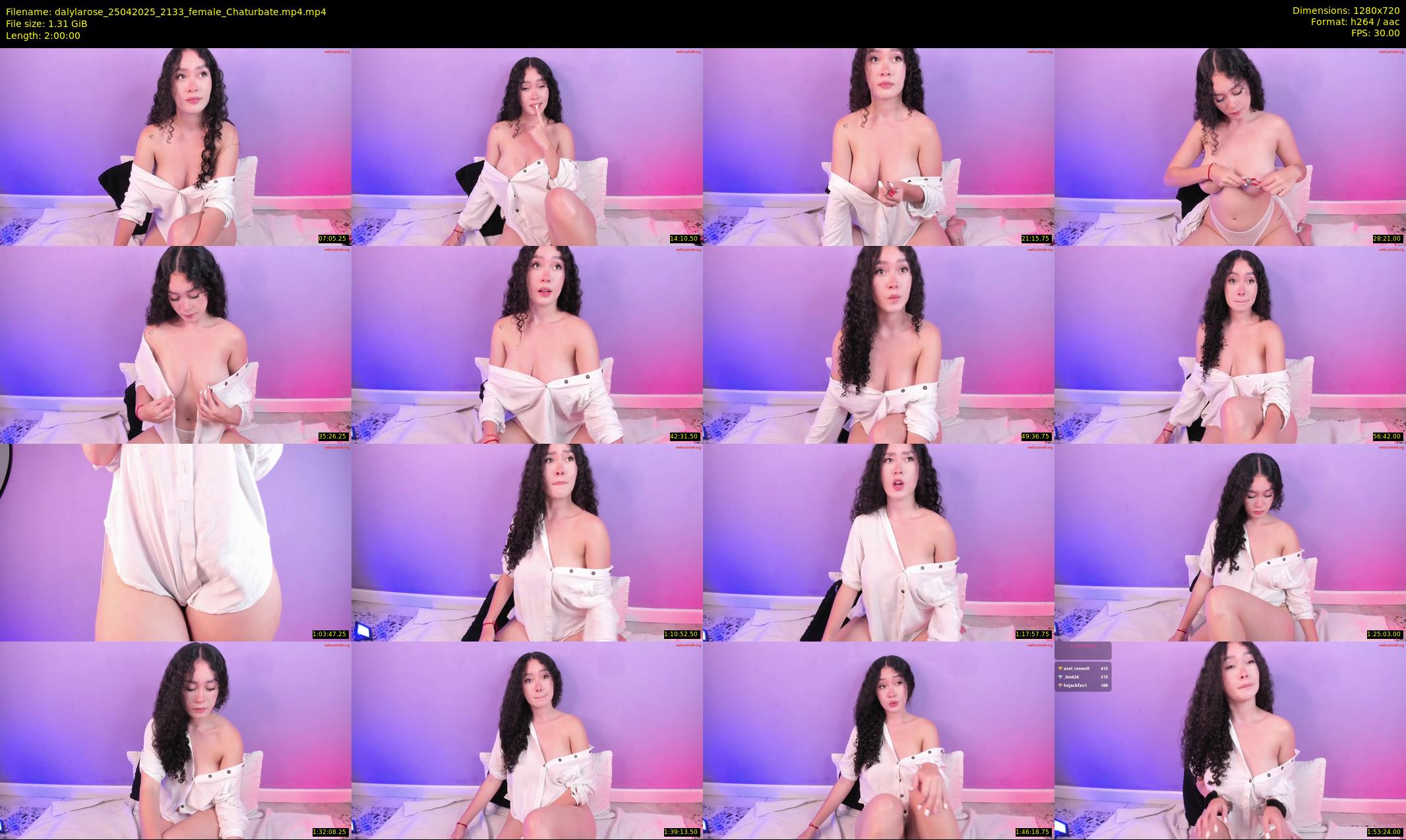 dalylarose — 120 minute Chaturbate female cam show recording, 720p, Apr 25, 2025