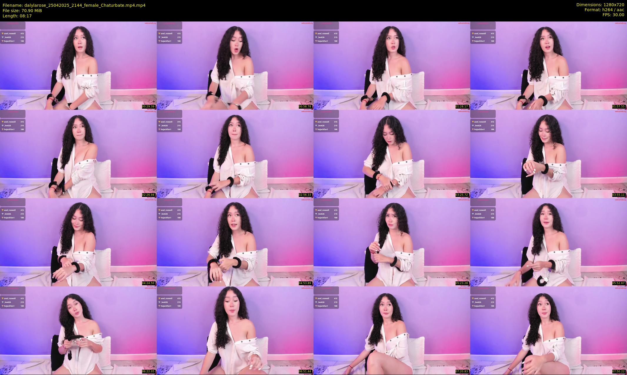 dalylarose — 9 minute Chaturbate female cam show recording, 720p, Apr 25, 2025
