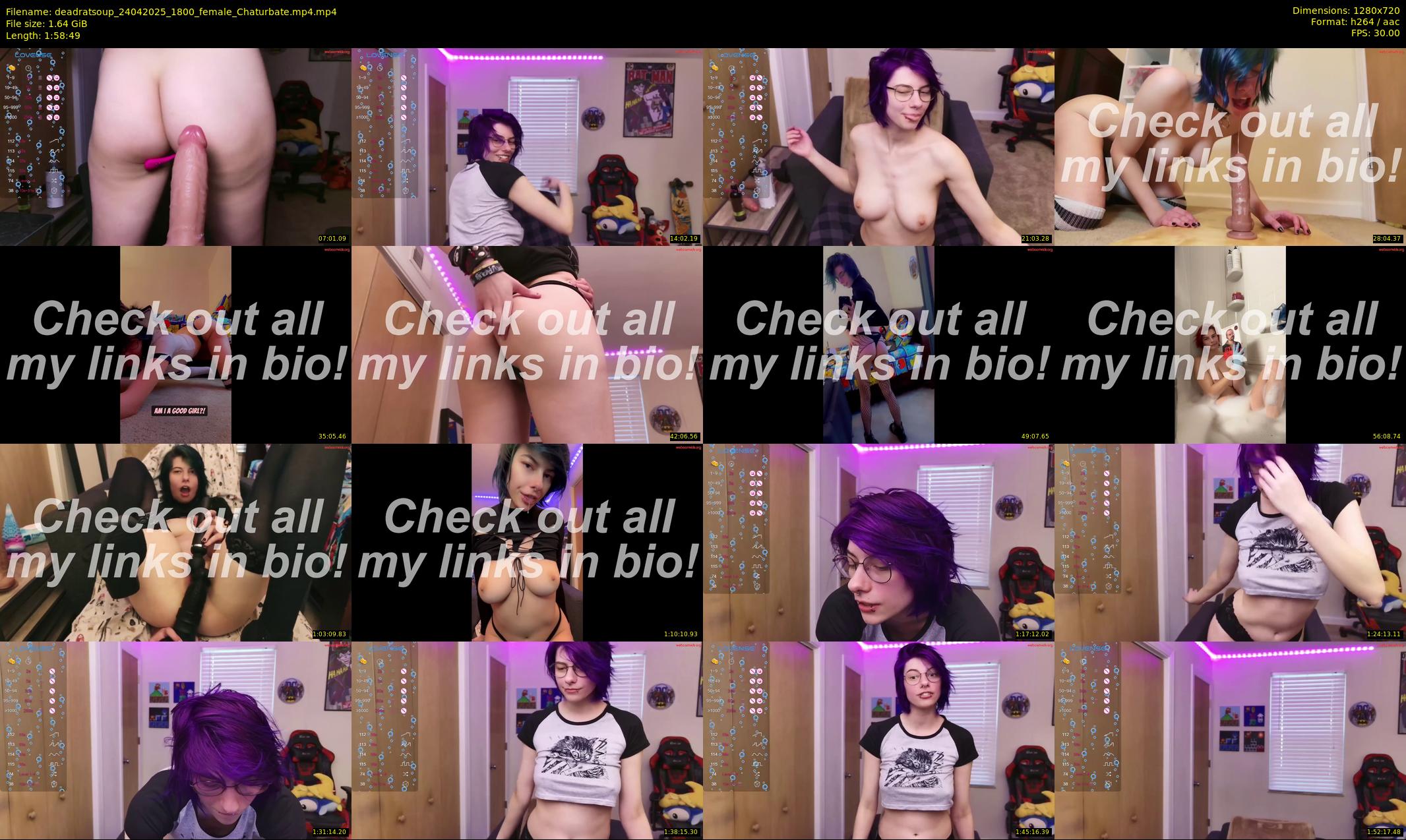 deadratsoup — 119 minute Chaturbate female cam show recording, 720p, Apr 24, 2025