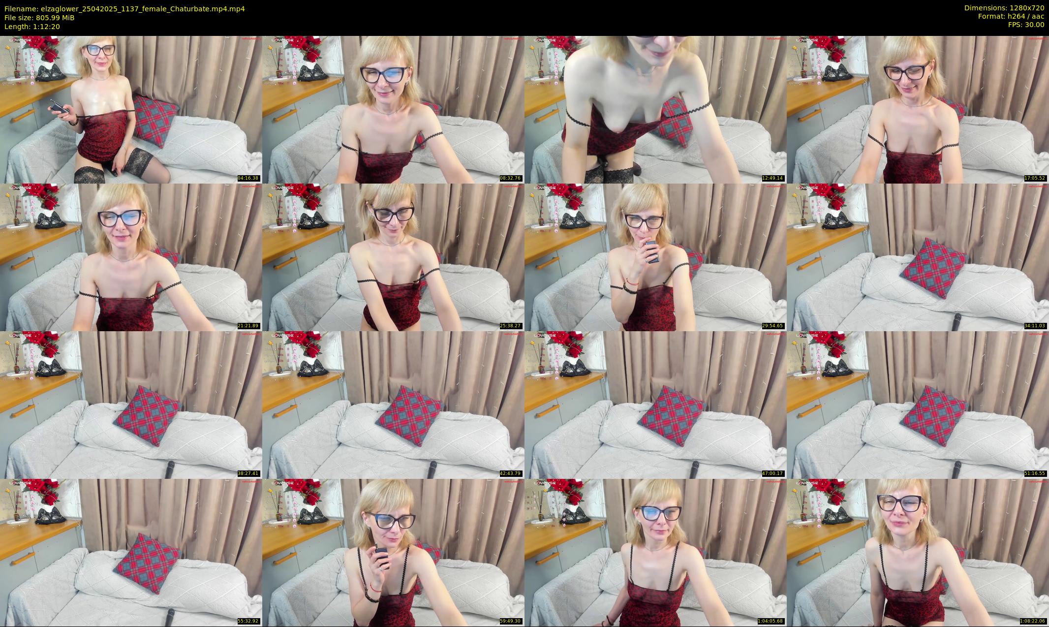elzaglower — 73 minute Chaturbate female cam show recording, 720p, Apr 25, 2025