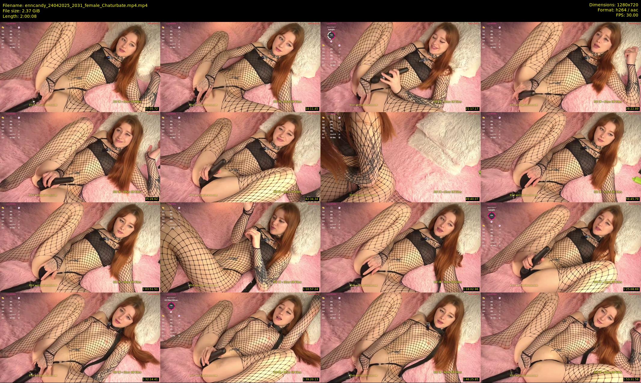 enncandy — 121 minute Chaturbate female cam show recording, 720p, Apr 24, 2025