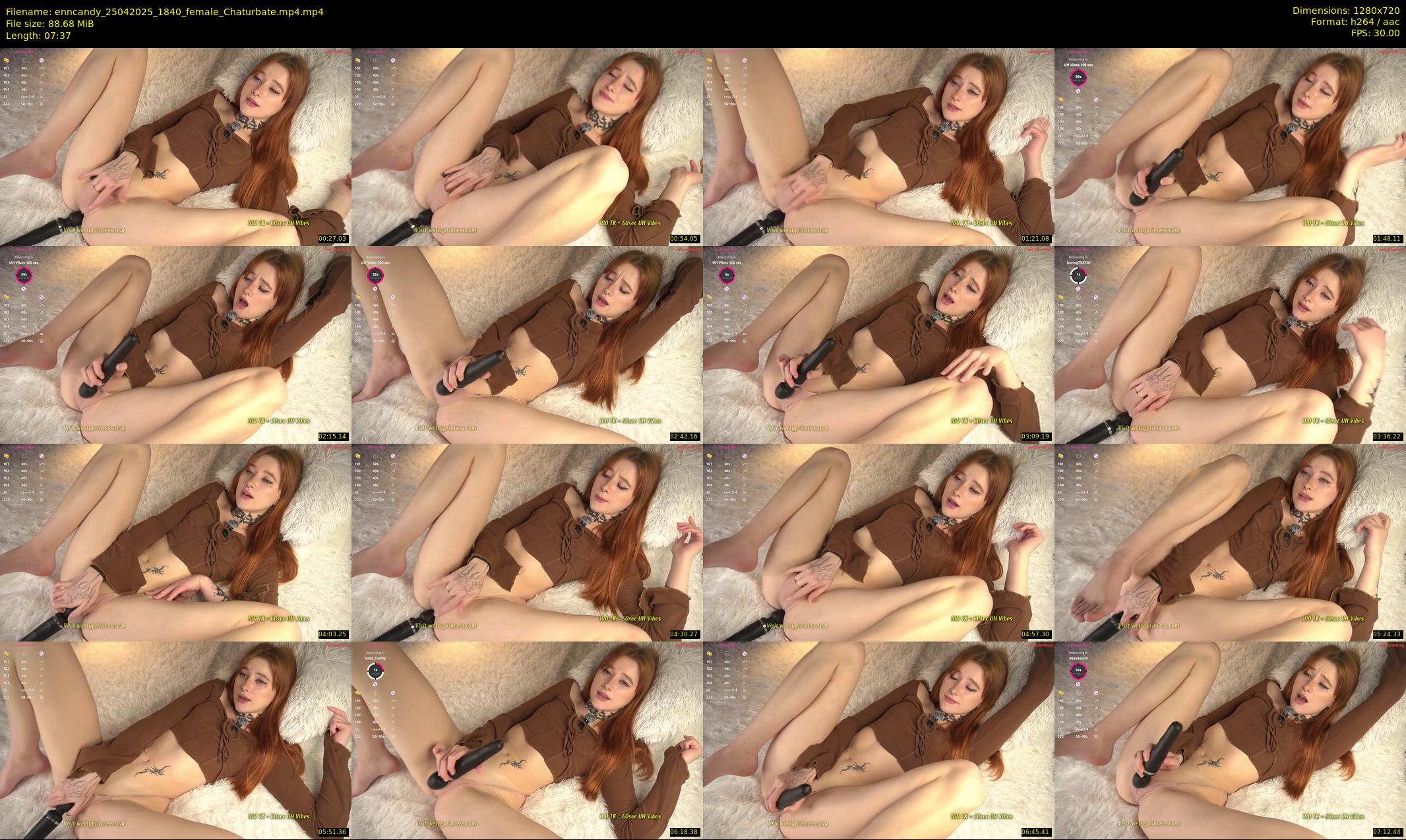 enncandy — 8 minute Chaturbate female cam show recording, 720p, Apr 25, 2025