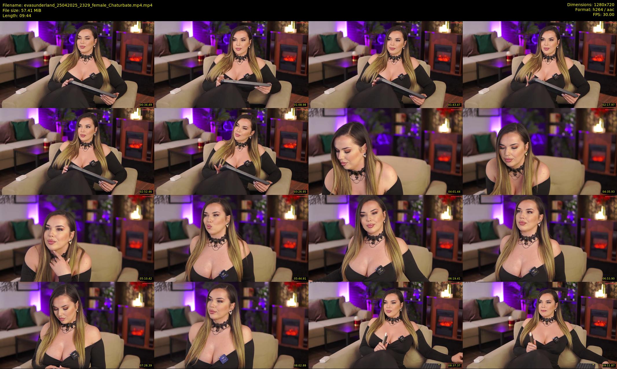 evasunderland — 10 minute Chaturbate female cam show recording, 720p, Apr 25, 2025