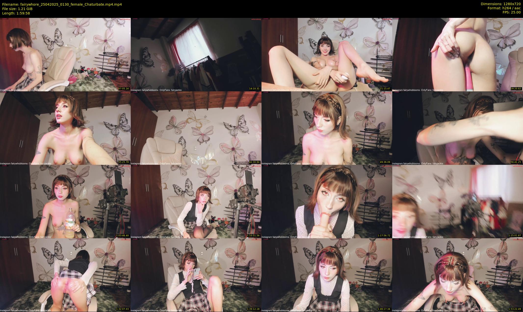 fairywhore — 120 minute Chaturbate female cam show recording, 720p, Apr 25, 2025