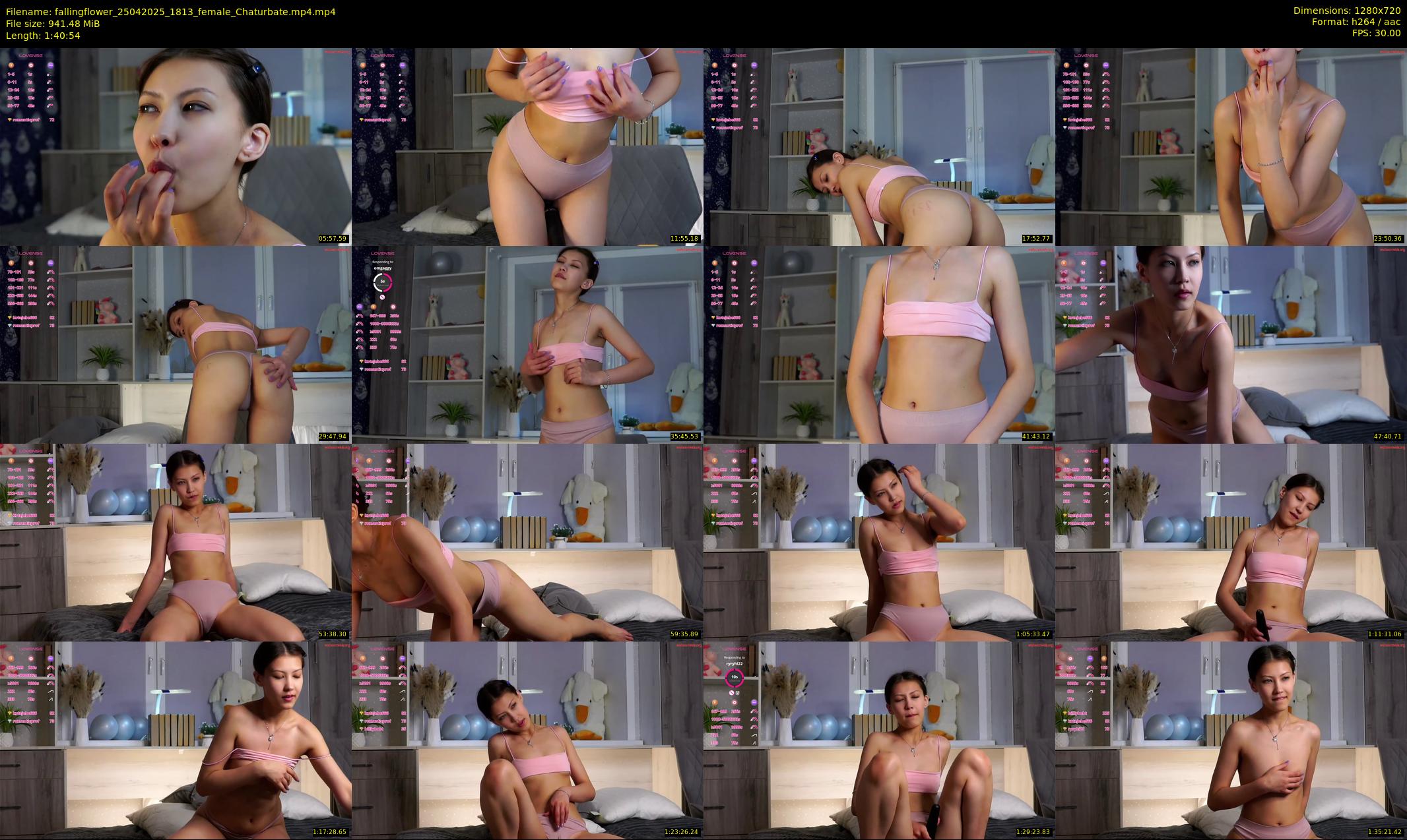 fallingflower — 101 minute Chaturbate female cam show recording, 720p, Apr 25, 2025