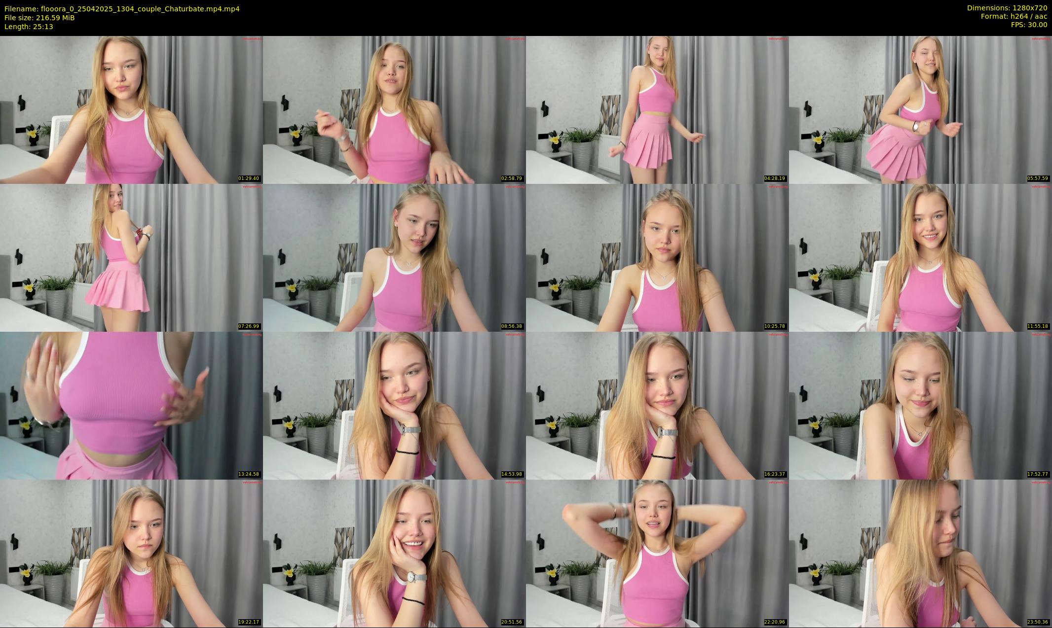 flooora_0 — 26 minute Chaturbate couple cam show recording, 720p, Apr 25, 2025