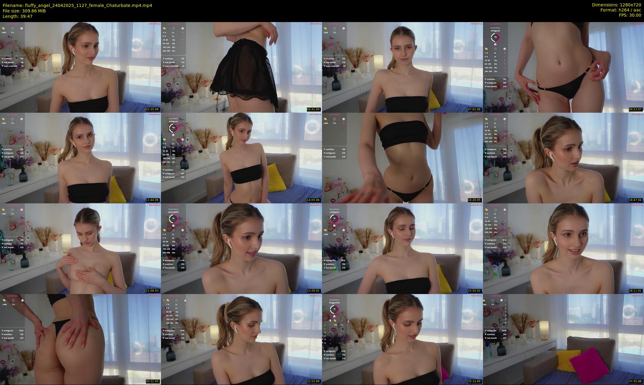fluffy_angel — 40 minute Chaturbate female cam show recording, 720p, Apr 24, 2025