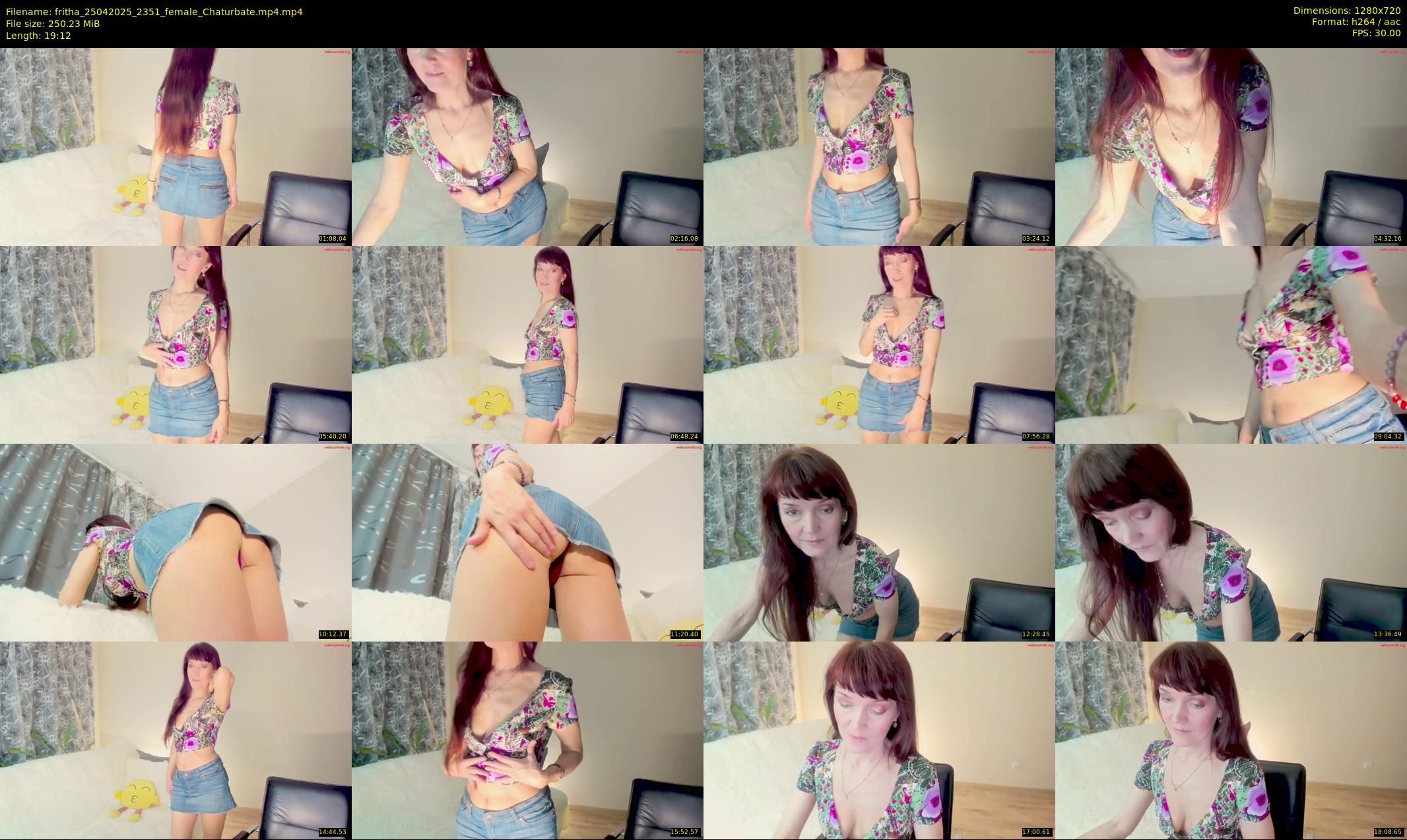 fritha — 20 minute Chaturbate female cam show recording, 720p, Apr 25, 2025