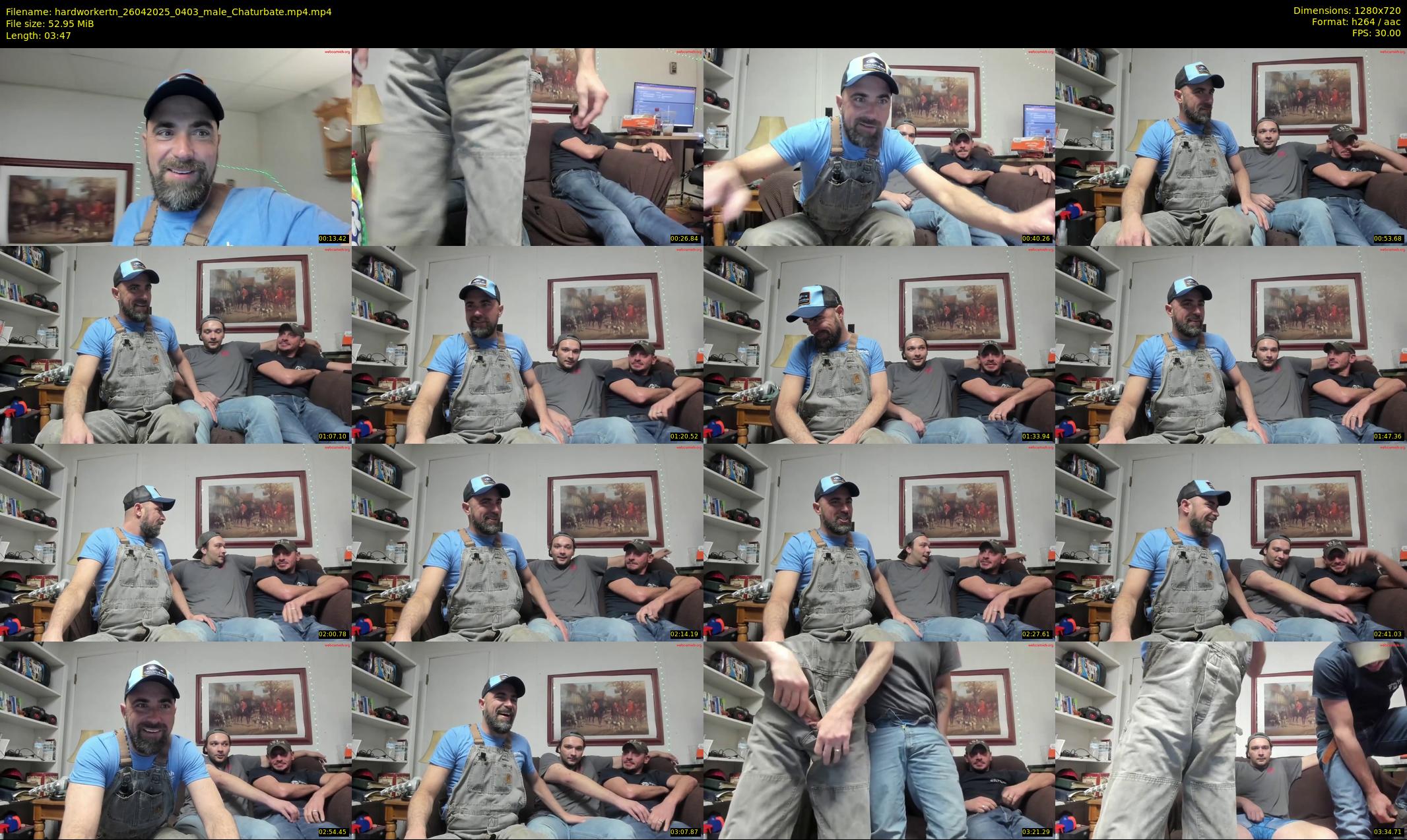 hardworkertn — 4 minute Chaturbate male cam show recording, 720p, Apr 26, 2025