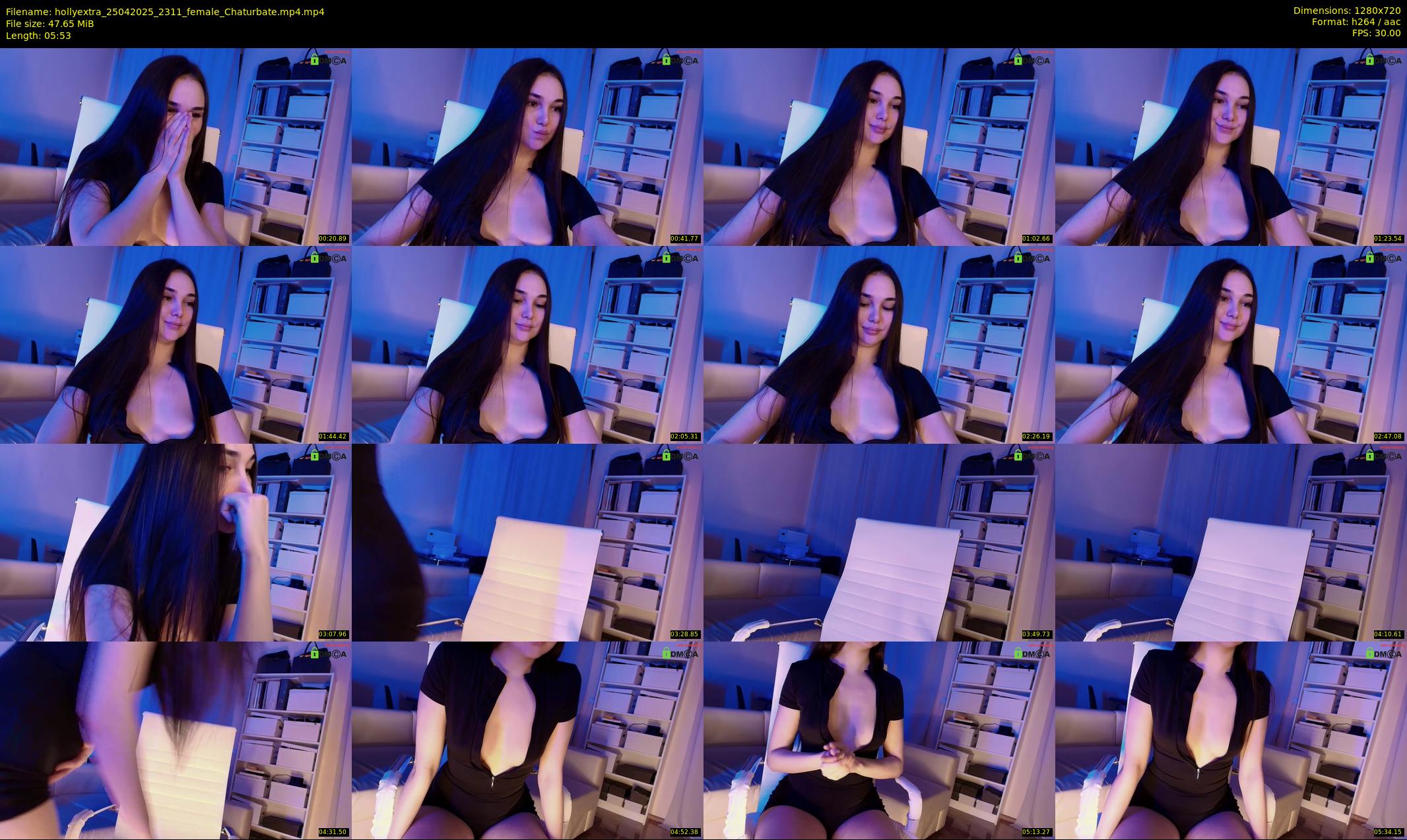 hollyextra — 6 minute Chaturbate female cam show recording, 720p, Apr 25, 2025