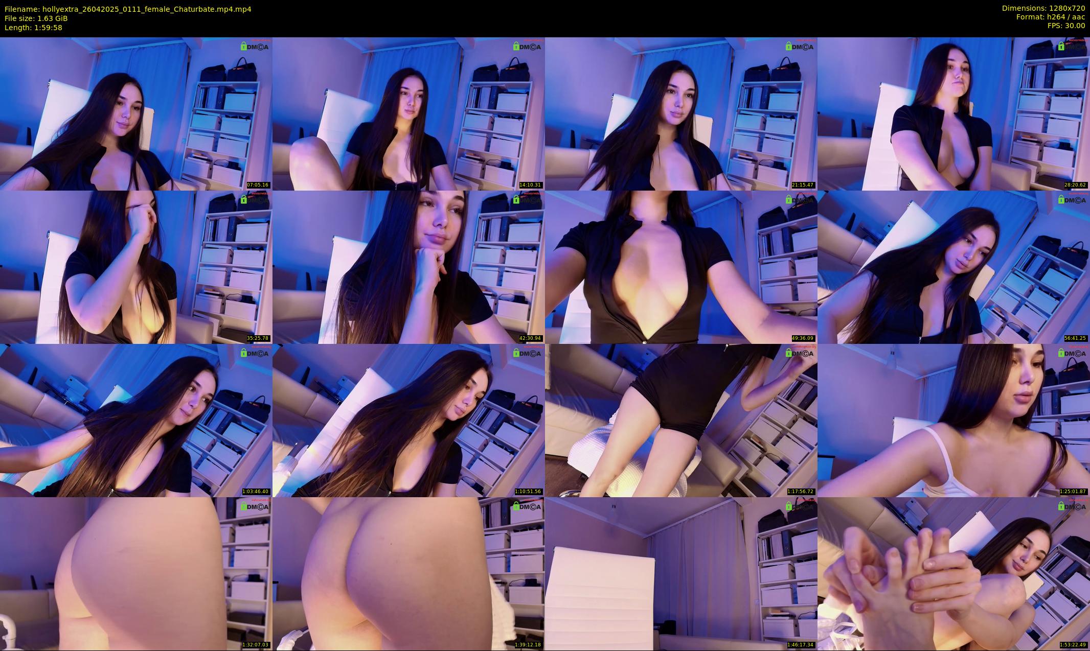 hollyextra — 120 minute Chaturbate female cam show recording, 720p, Apr 26, 2025