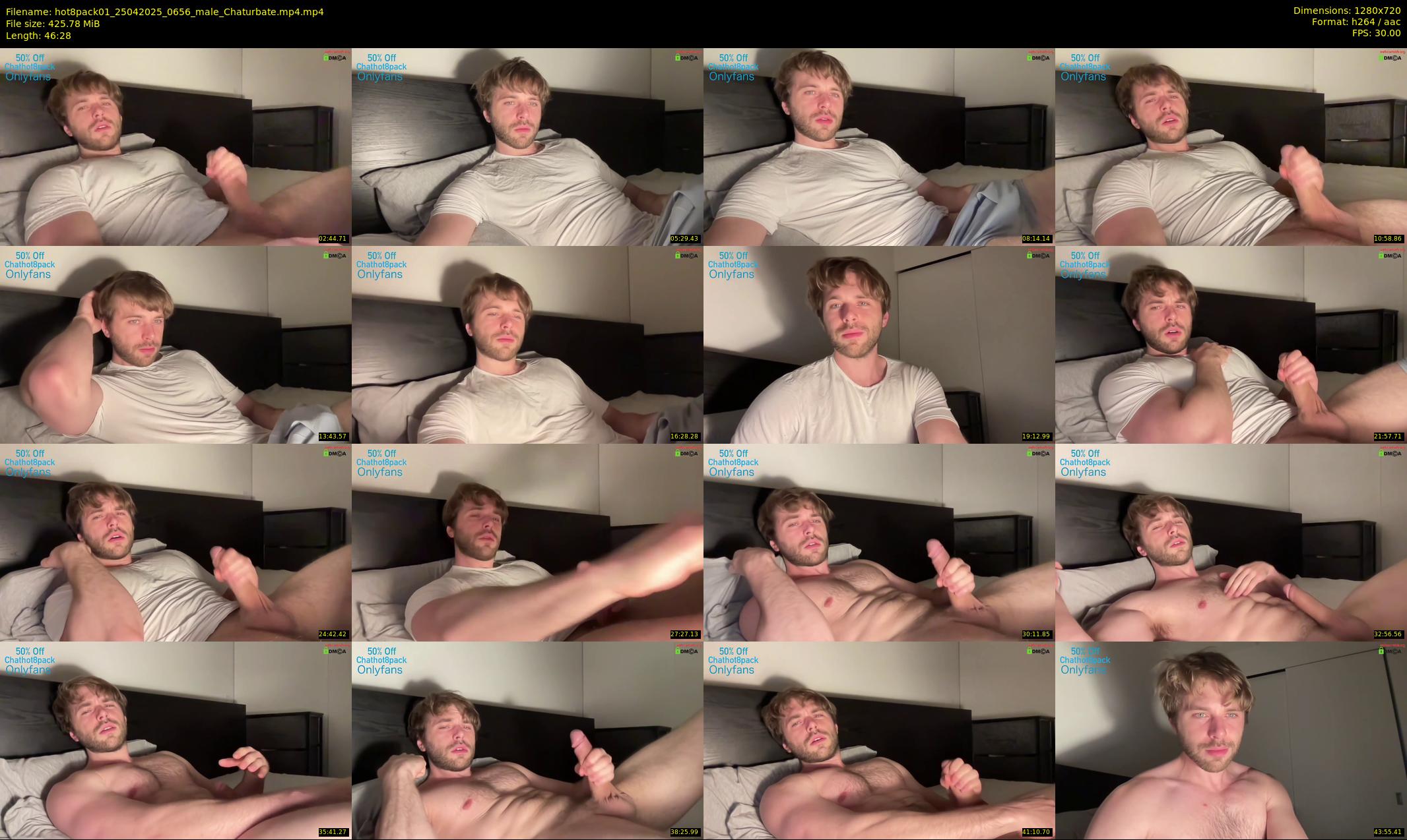 hot8pack01 — 47 minute Chaturbate male cam show recording, 720p, Apr 25, 2025