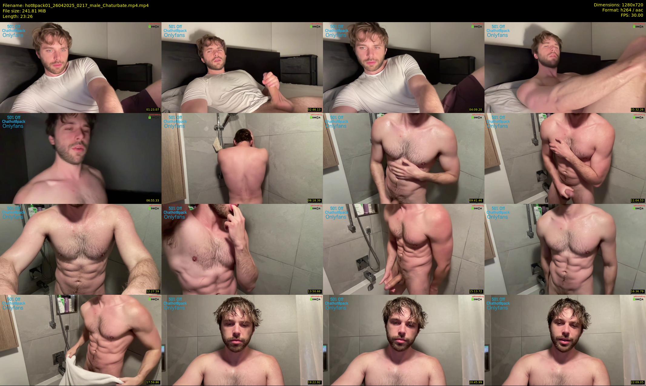 hot8pack01 — 24 minute Chaturbate male cam show recording, 720p, Apr 26, 2025