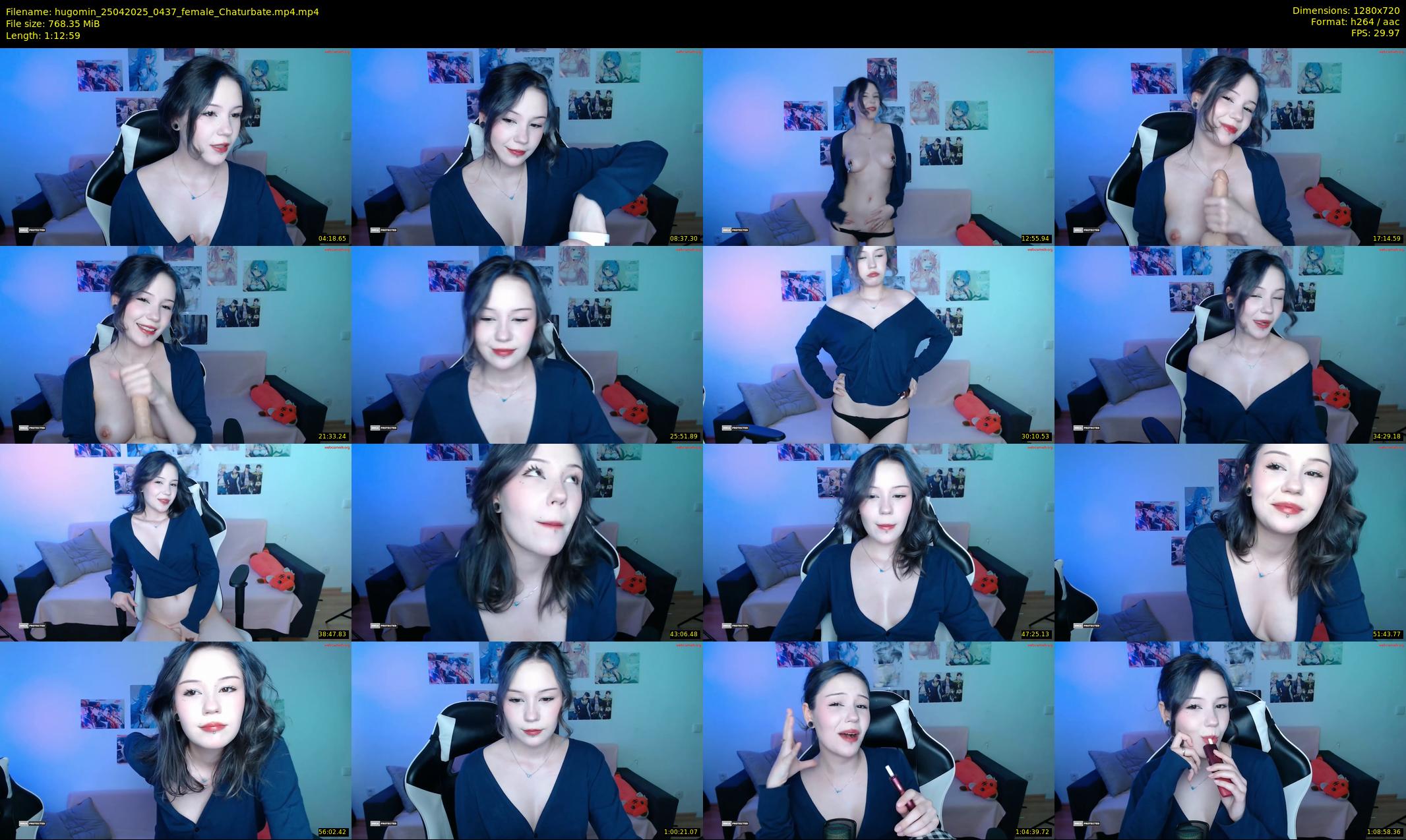 hugomin — 73 minute Chaturbate female cam show recording, 720p, Apr 25, 2025