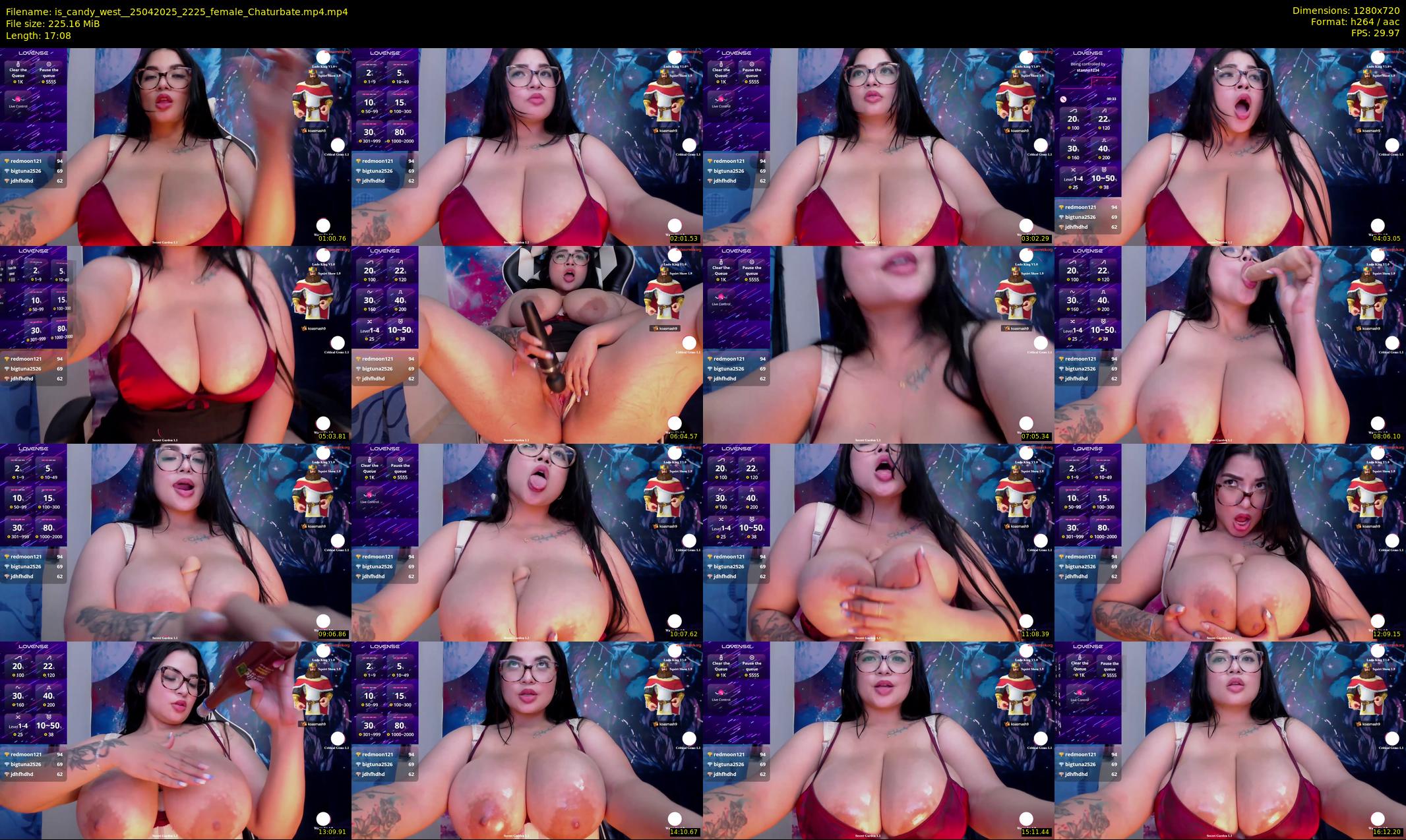 is_candy_west_ — 18 minute Chaturbate female cam show recording, 720p, Apr 25, 2025