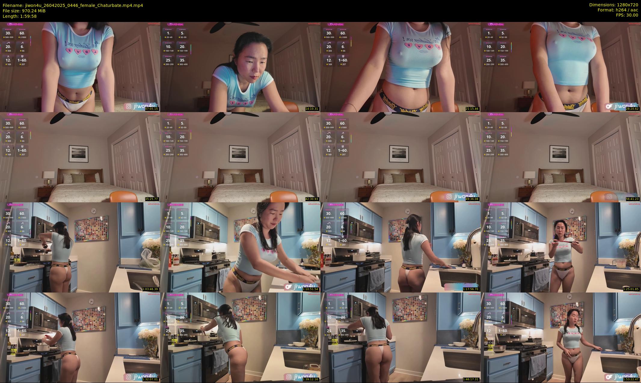 jiwon4u — 120 minute Chaturbate female cam show recording, 720p, Apr 26, 2025