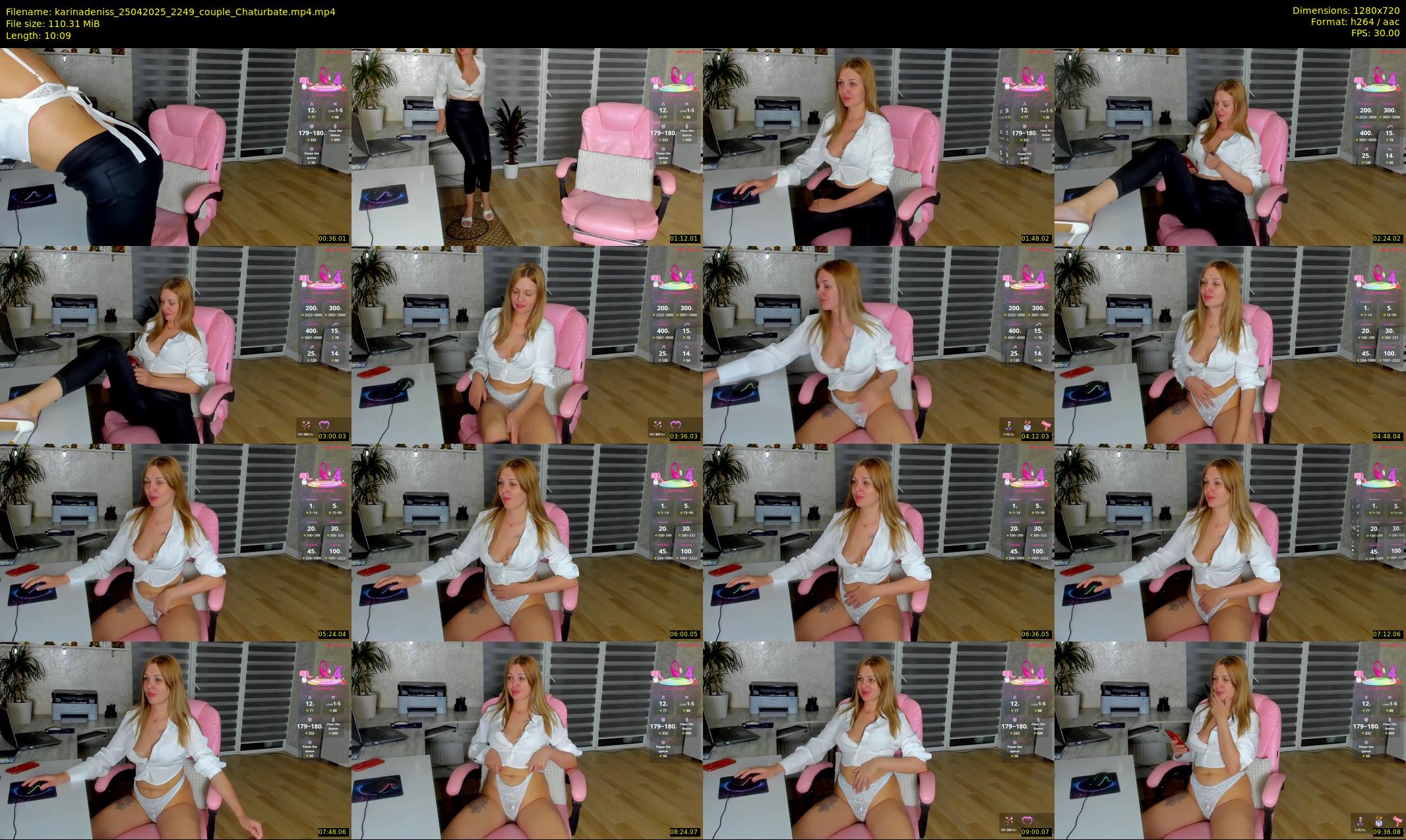 karinadeniss — 11 minute Chaturbate couple cam show recording, 720p, Apr 25, 2025