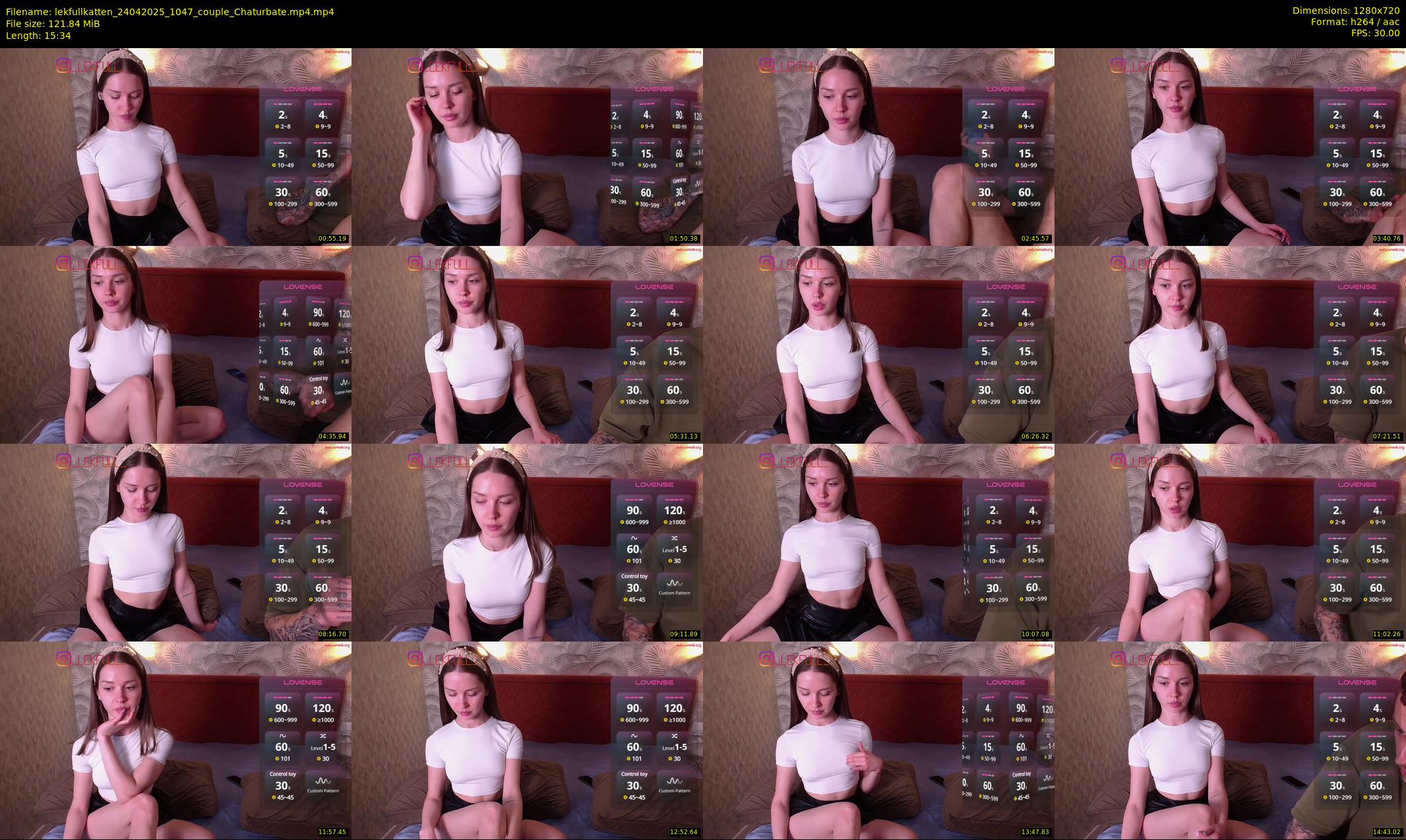 lekfullkatten — 16 minute Chaturbate couple cam show recording, 720p, Apr 24, 2025