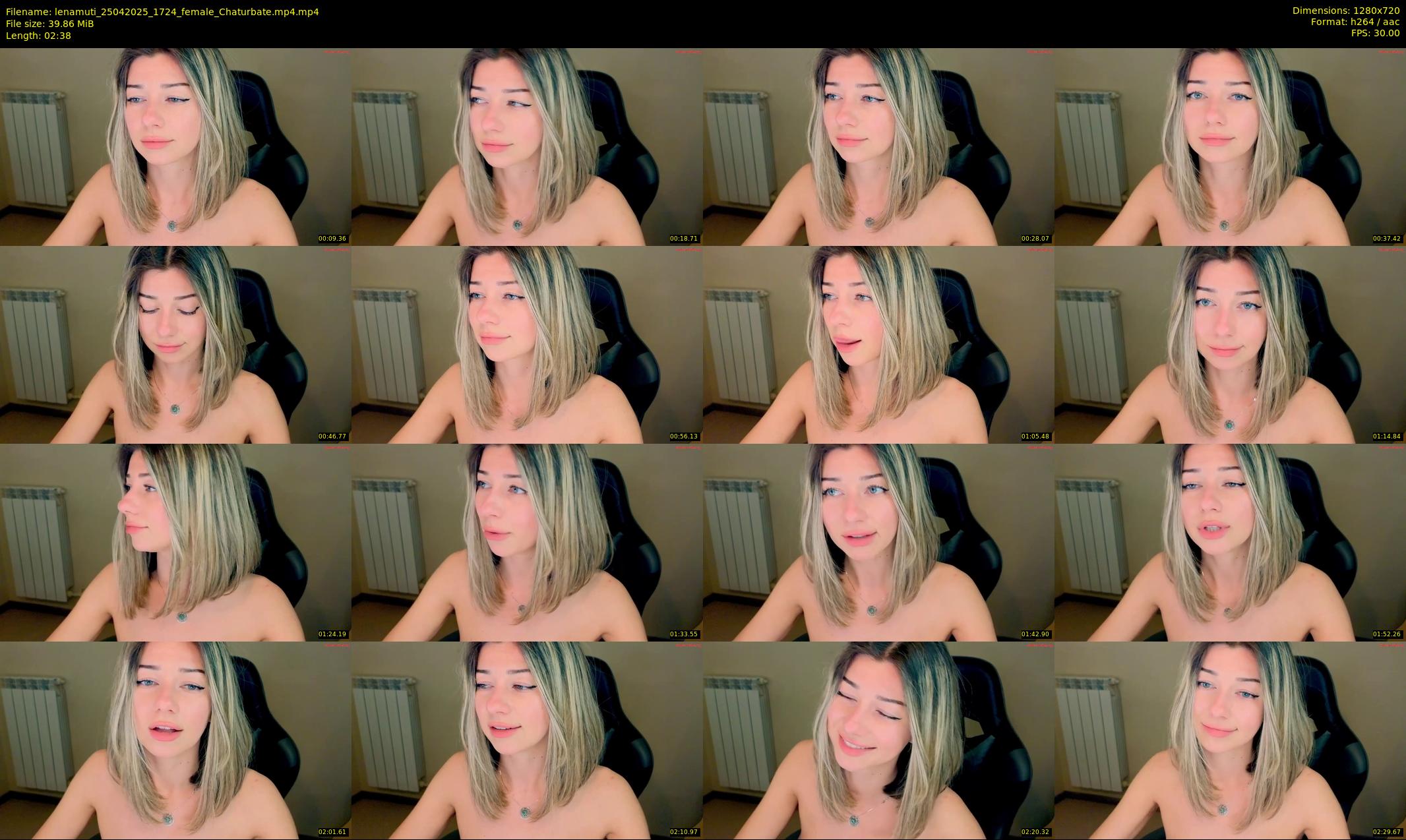 lenamuti — 3 minute Chaturbate female cam show recording, 720p, Apr 25, 2025