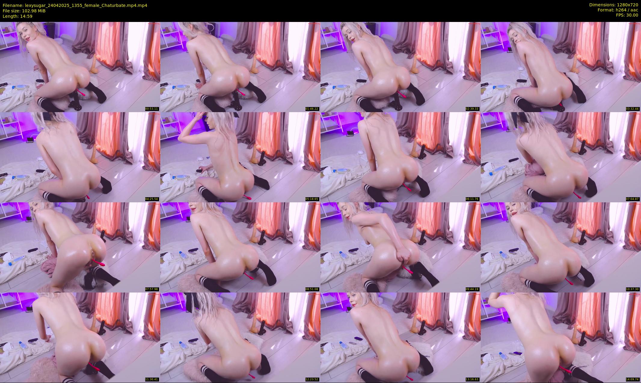 lexysugar — 15 minute Chaturbate female cam show recording, 720p, Apr 24, 2025
