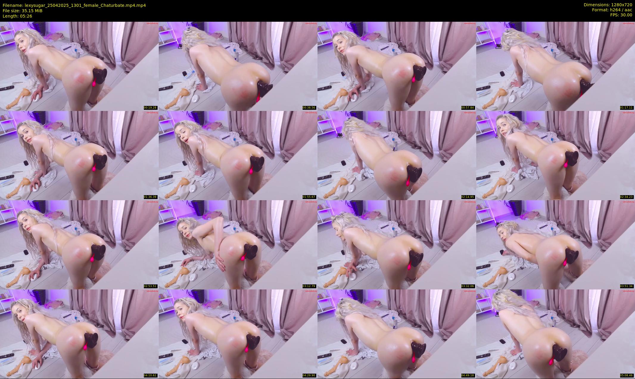 lexysugar — 6 minute Chaturbate female cam show recording, 720p, Apr 25, 2025