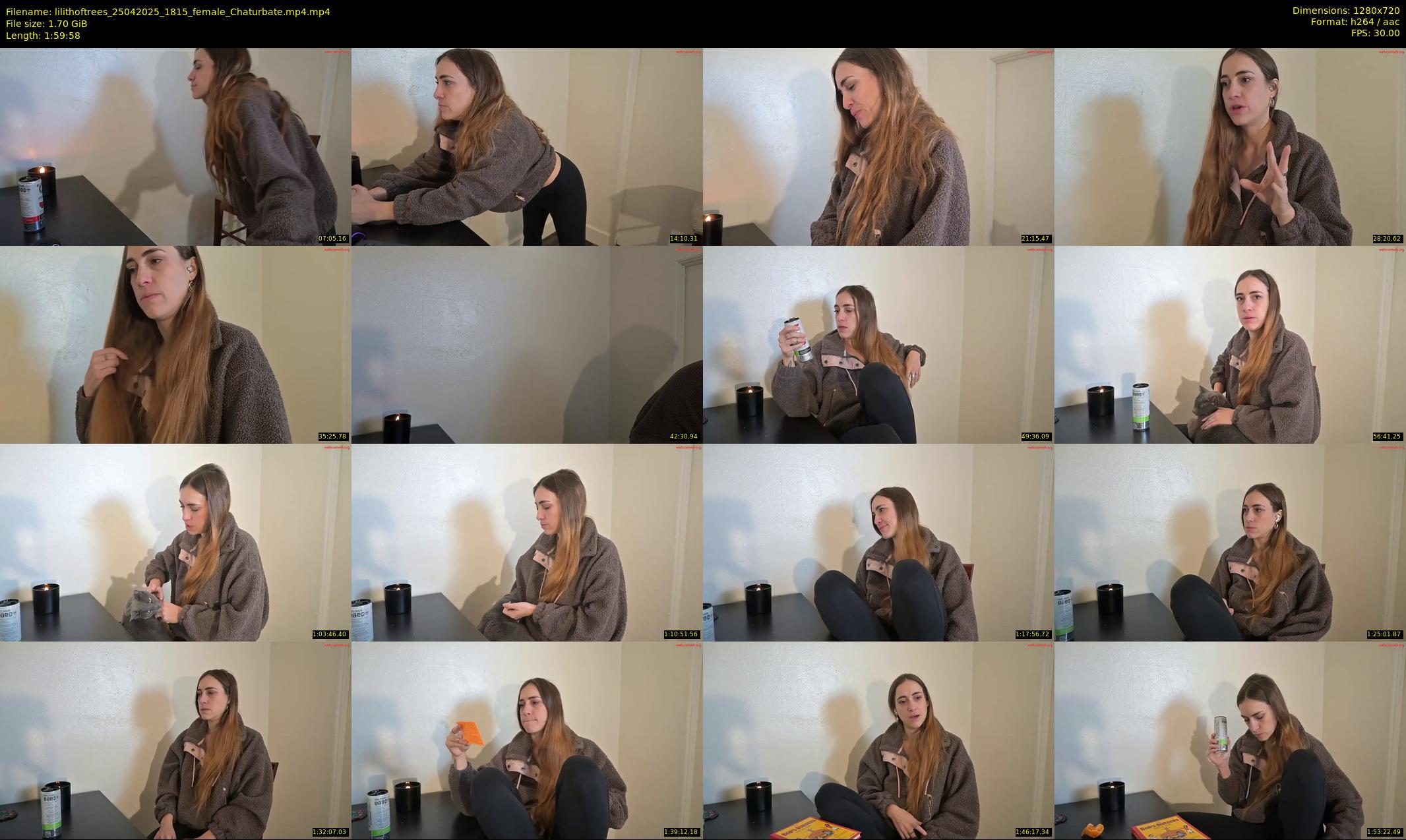 lilithoftrees — 120 minute Chaturbate female cam show recording, 720p, Apr 25, 2025