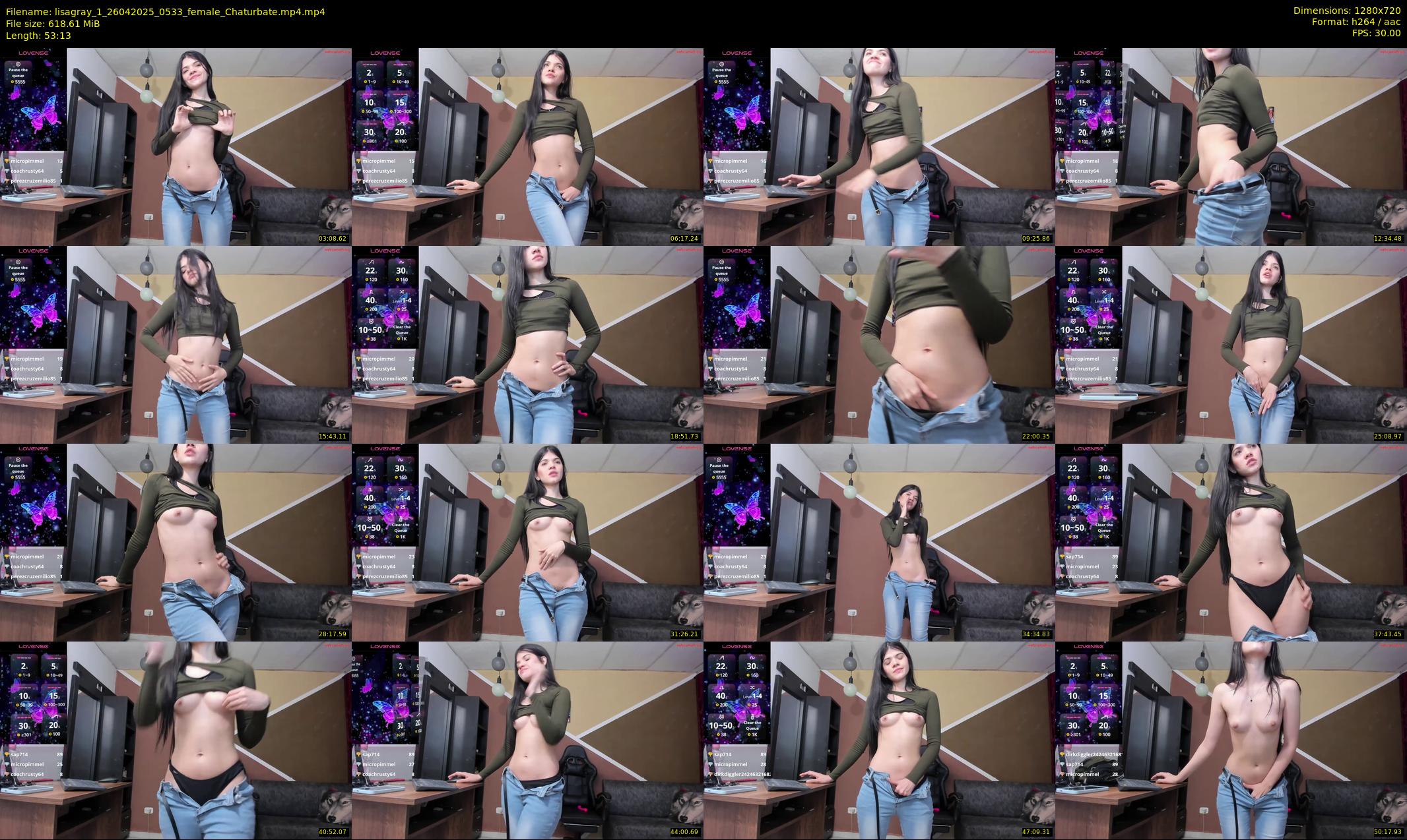lisagray_1 — 54 minute Chaturbate female cam show recording, 720p, Apr 26, 2025