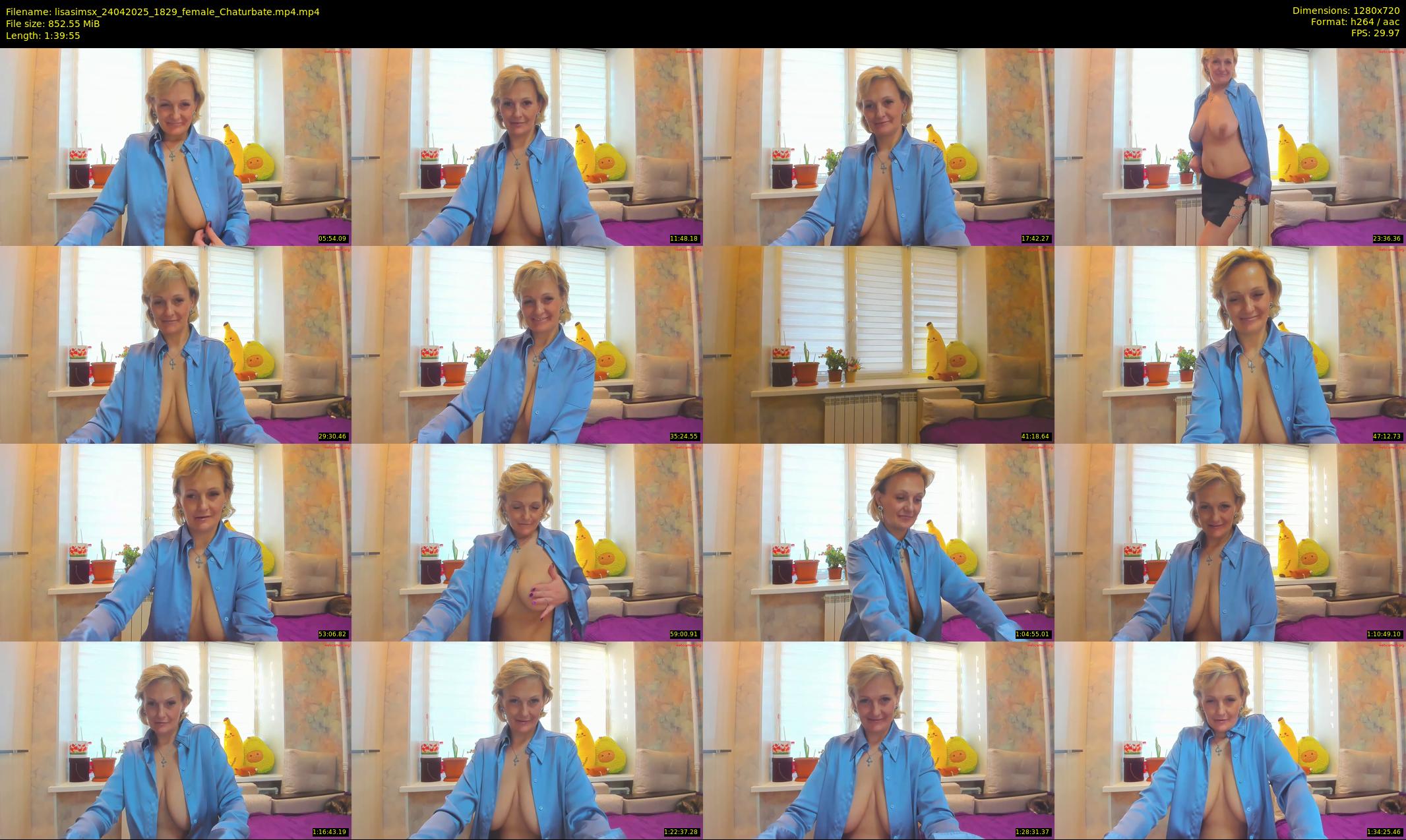 lisasimsx — 100 minute Chaturbate female cam show recording, 720p, Apr 24, 2025