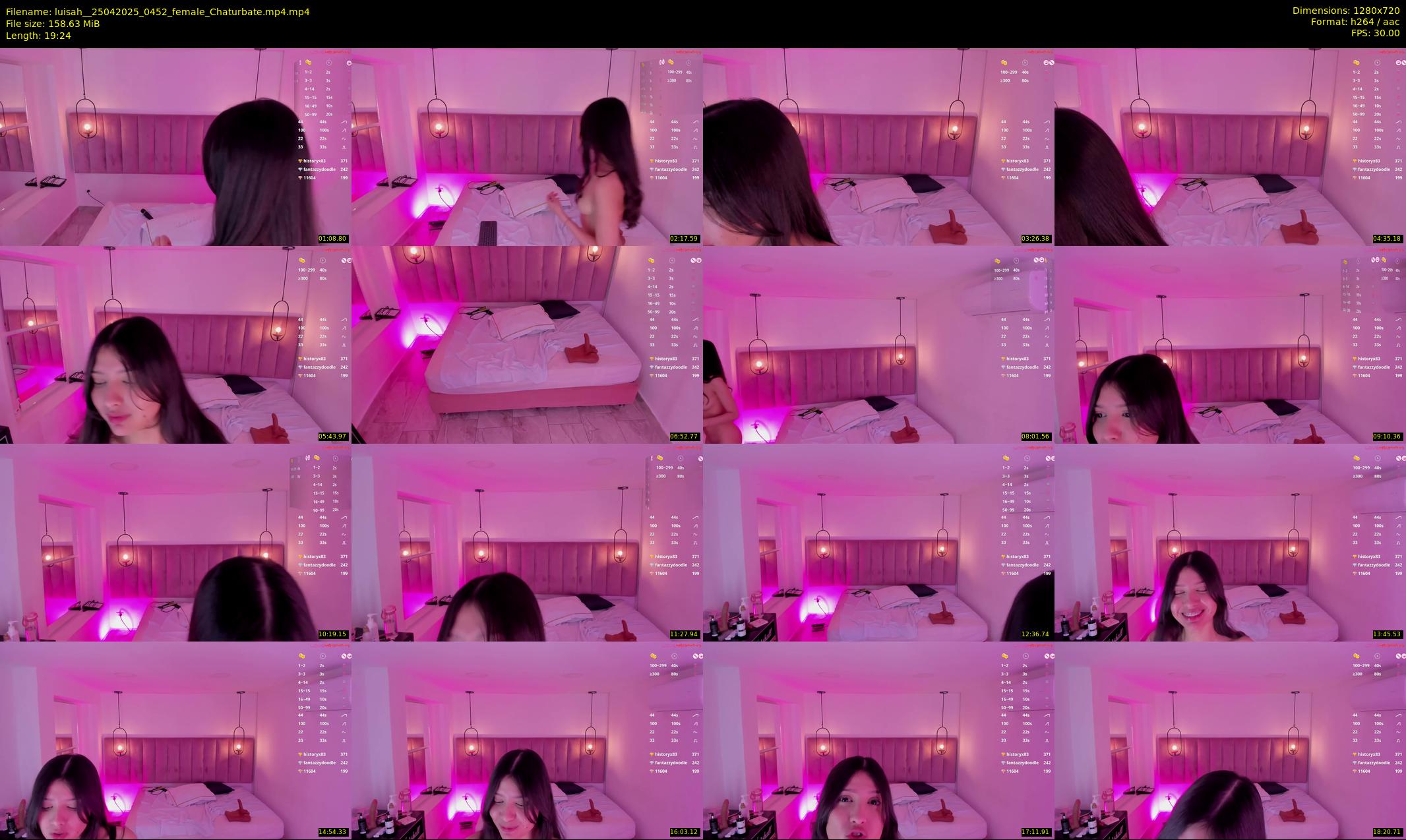 luisah_ — 20 minute Chaturbate female cam show recording, 720p, Apr 25, 2025