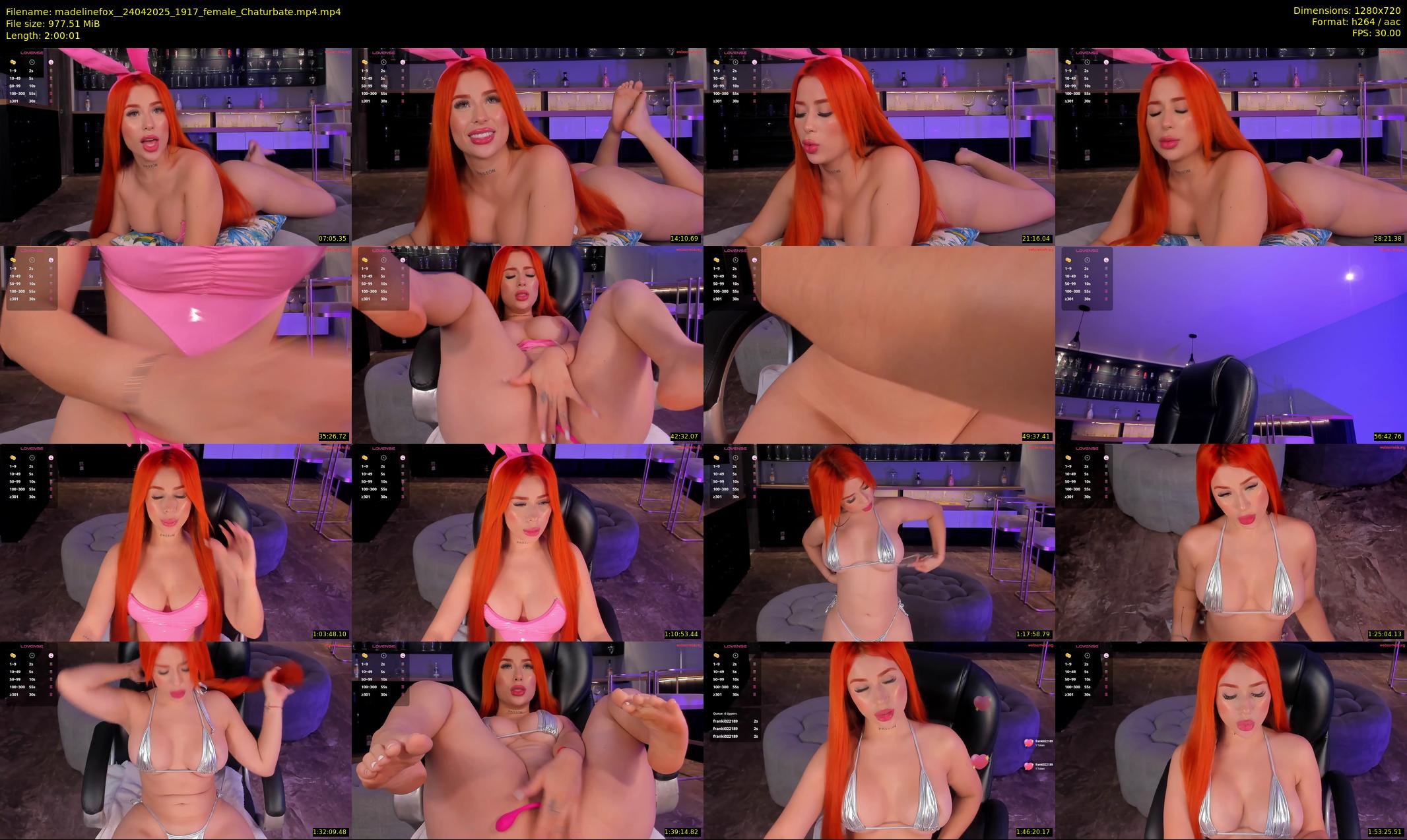 madelinefox_ — 121 minute Chaturbate female cam show recording, 720p, Apr 24, 2025