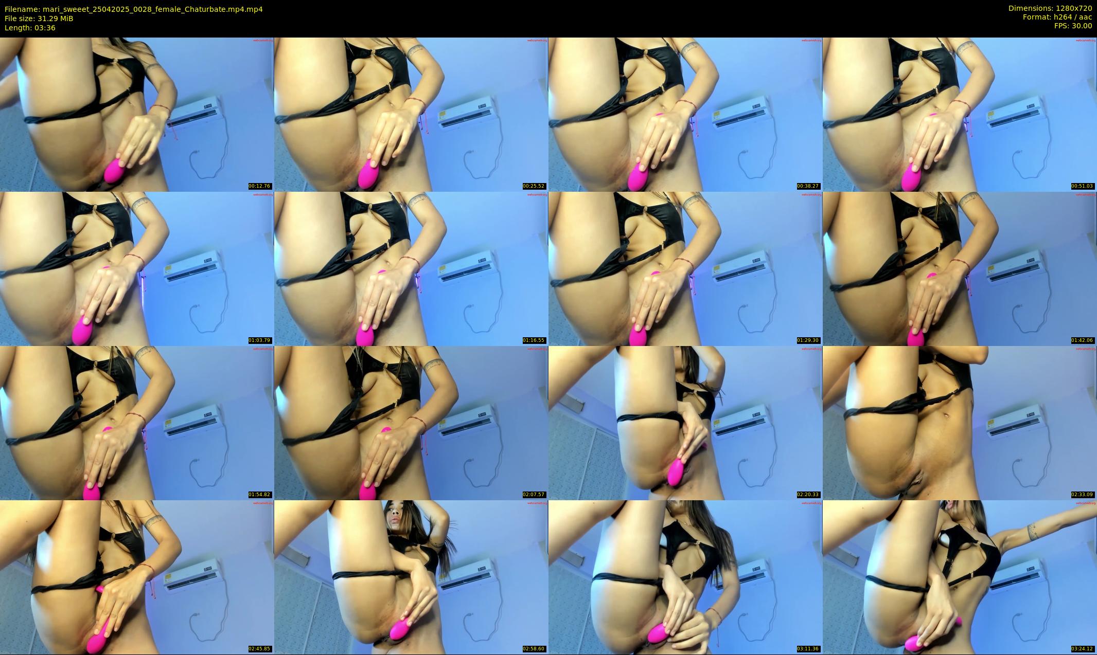 mari_sweeet — 4 minute Chaturbate female cam show recording, 720p, Apr 25, 2025
