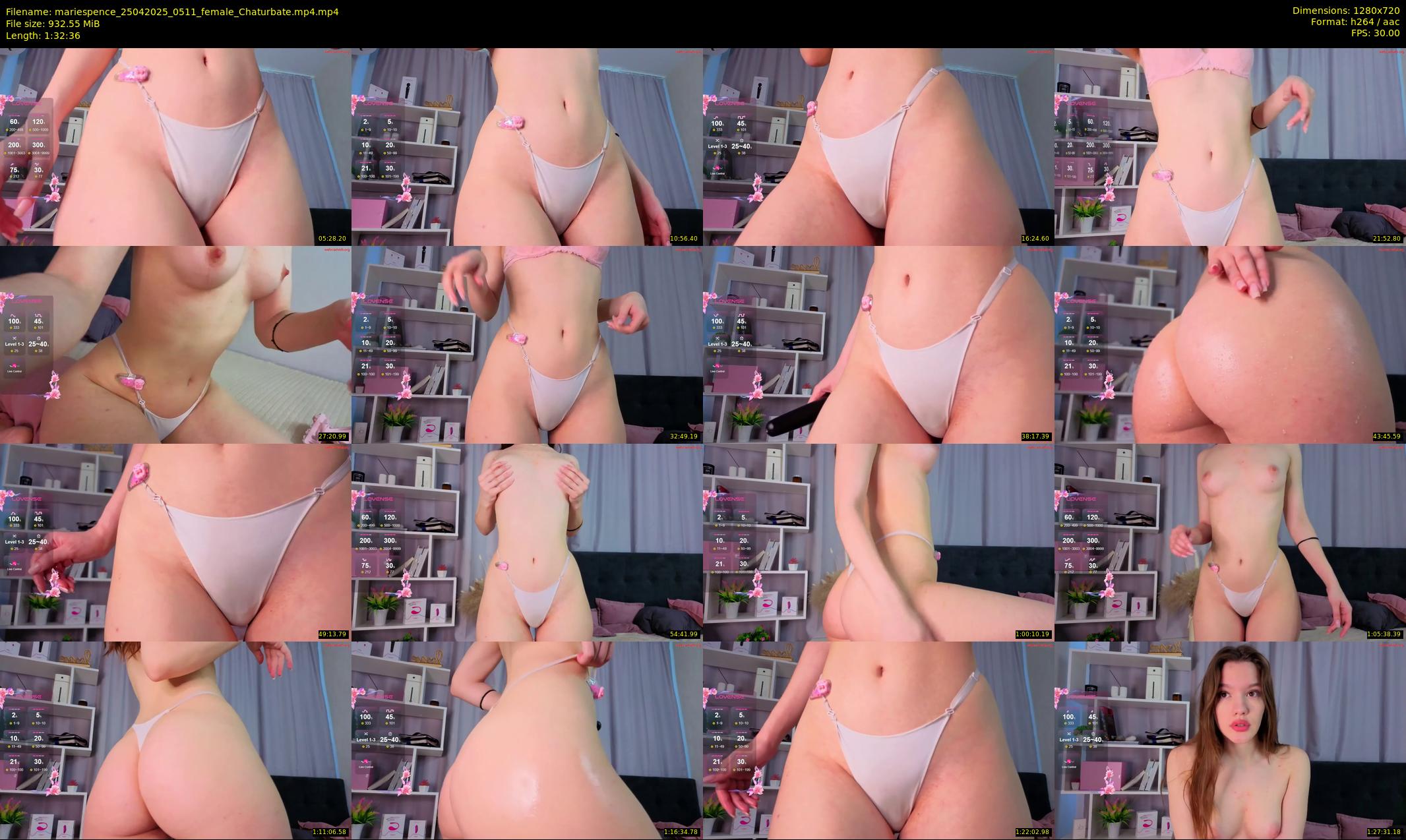 mariespence — 93 minute Chaturbate female cam show recording, 720p, Apr 25, 2025