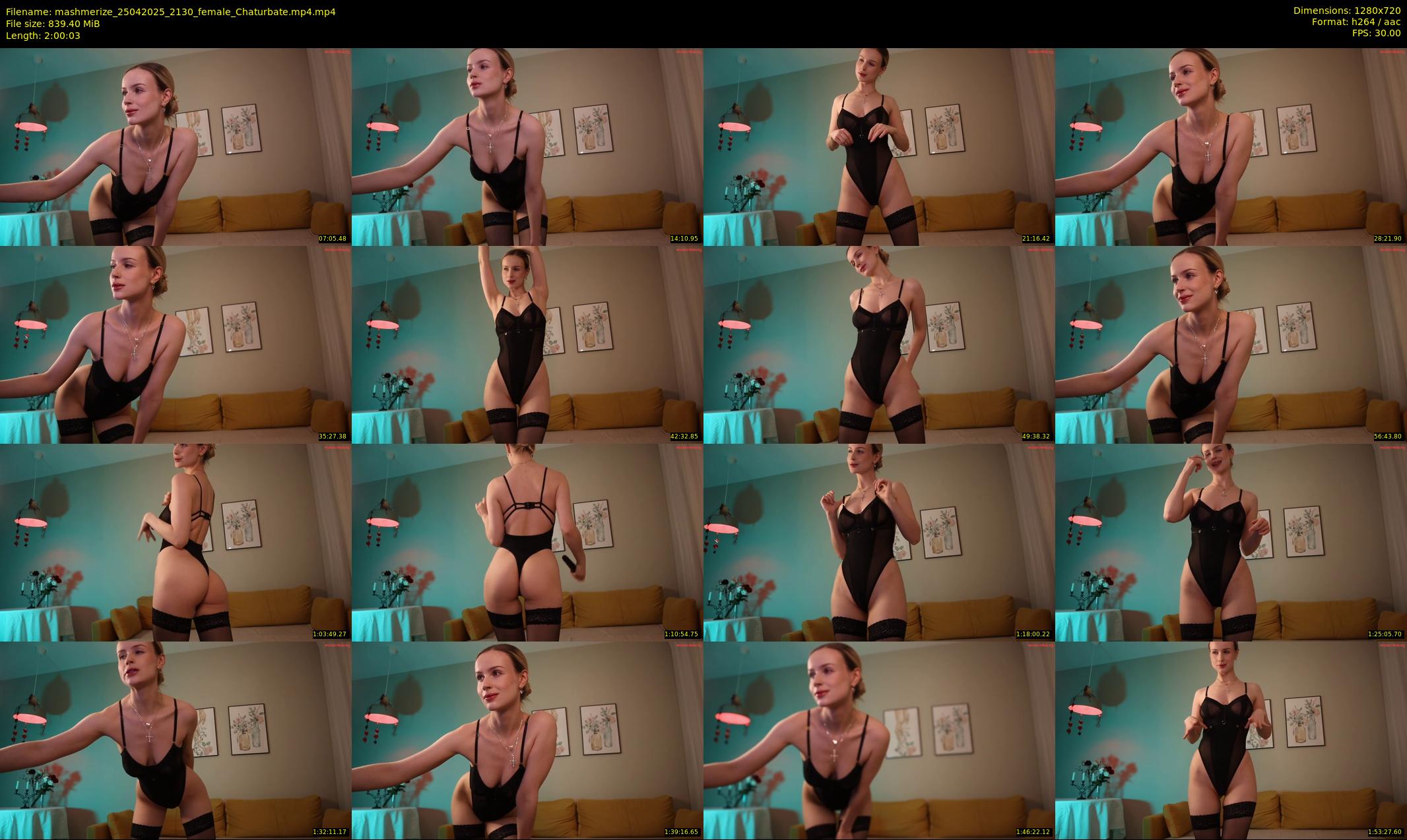 mashmerize — 121 minute Chaturbate female cam show recording, 720p, Apr 25, 2025