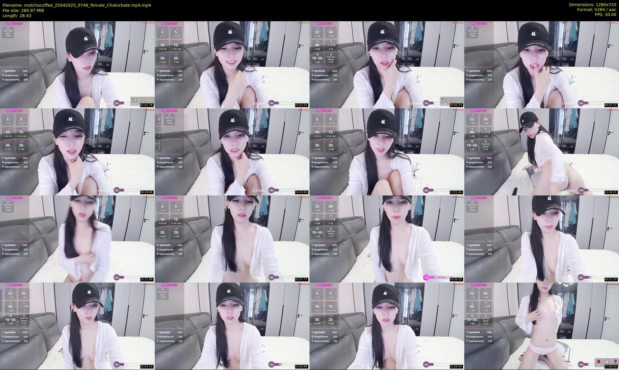 matchacoffee — 29 minute Chaturbate female cam show recording, 720p, Apr 25, 2025