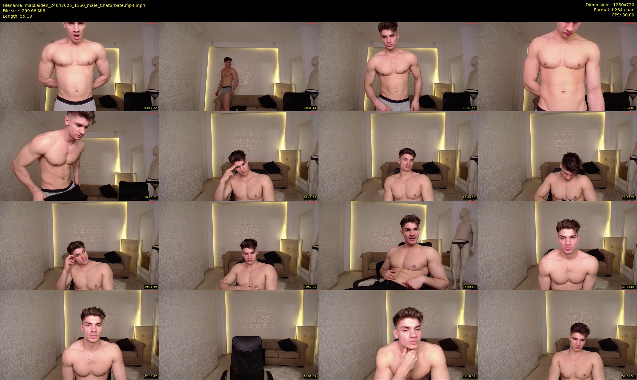 maxkaiden — 56 minute Chaturbate male cam show recording, 720p, Apr 24, 2025