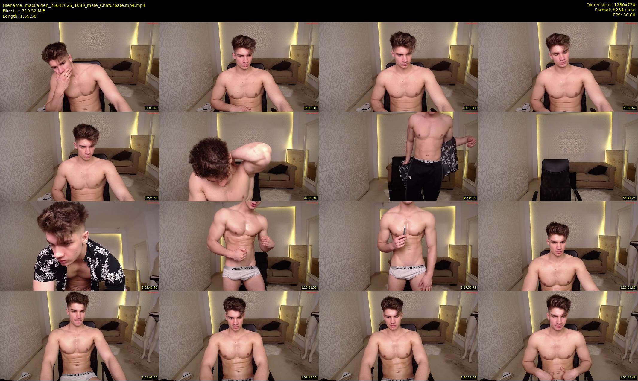 maxkaiden — 120 minute Chaturbate male cam show recording, 720p, Apr 25, 2025