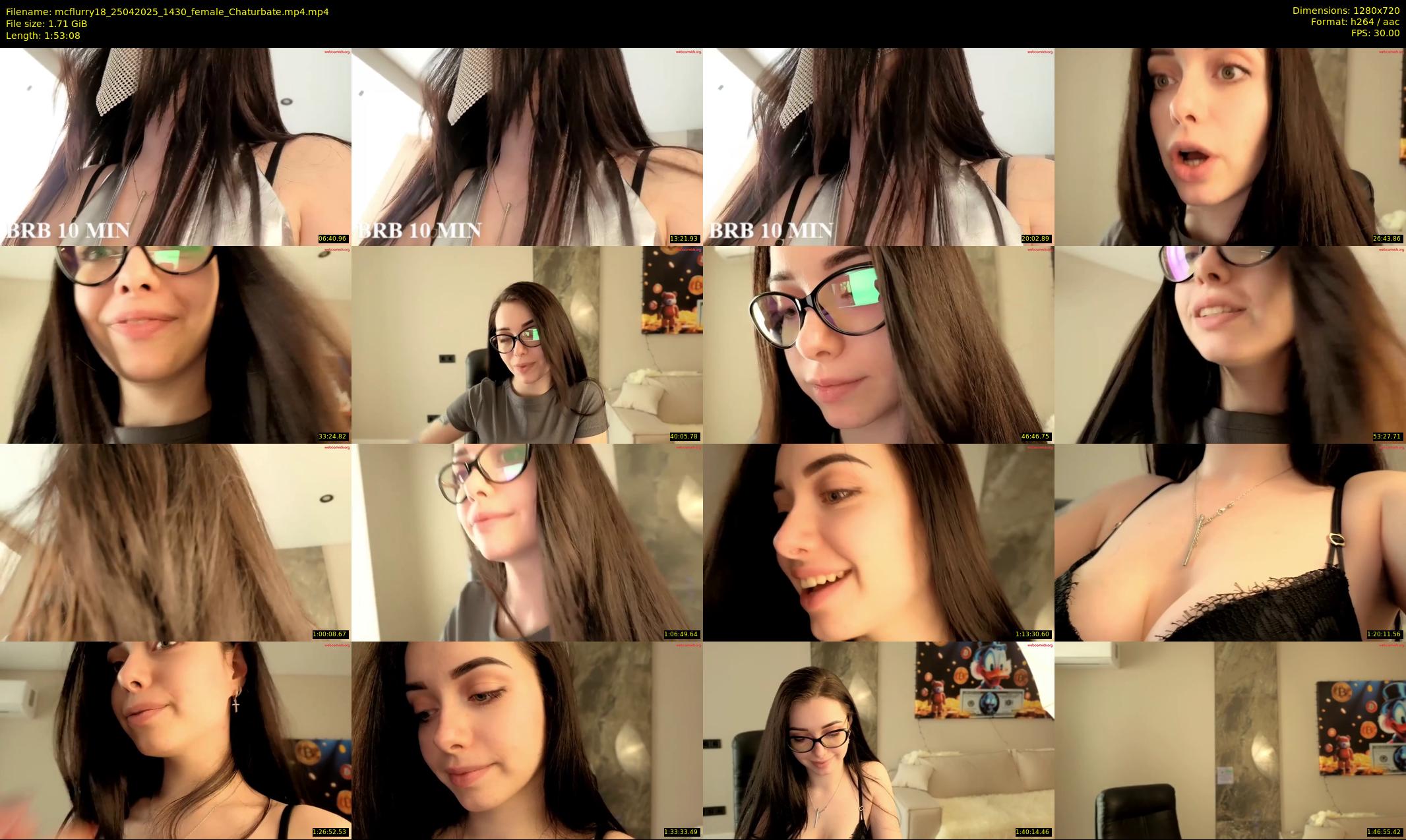 mcflurry18 — 114 minute Chaturbate female cam show recording, 720p, Apr 25, 2025