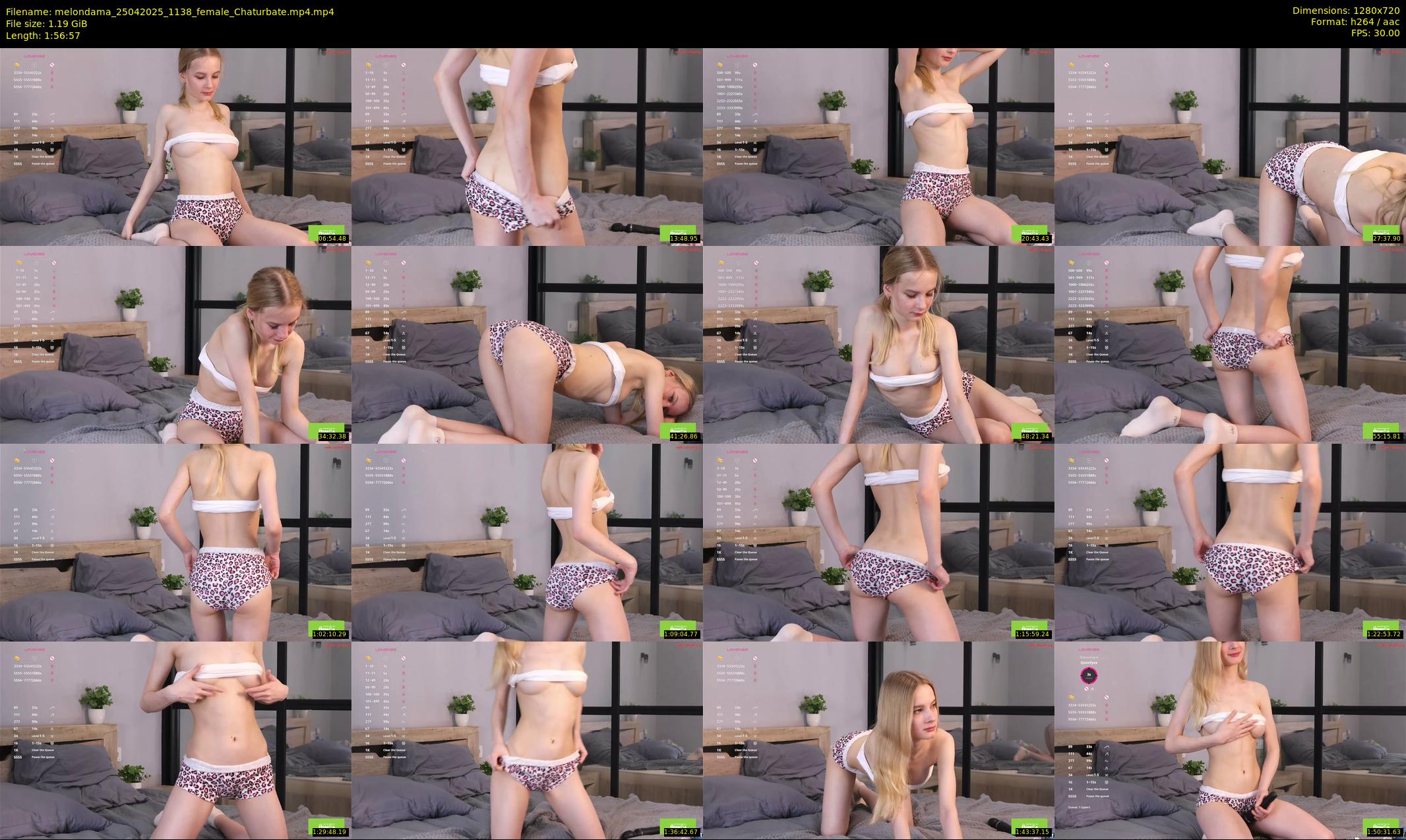 melondama — 117 minute Chaturbate female cam show recording, 720p, Apr 25, 2025
