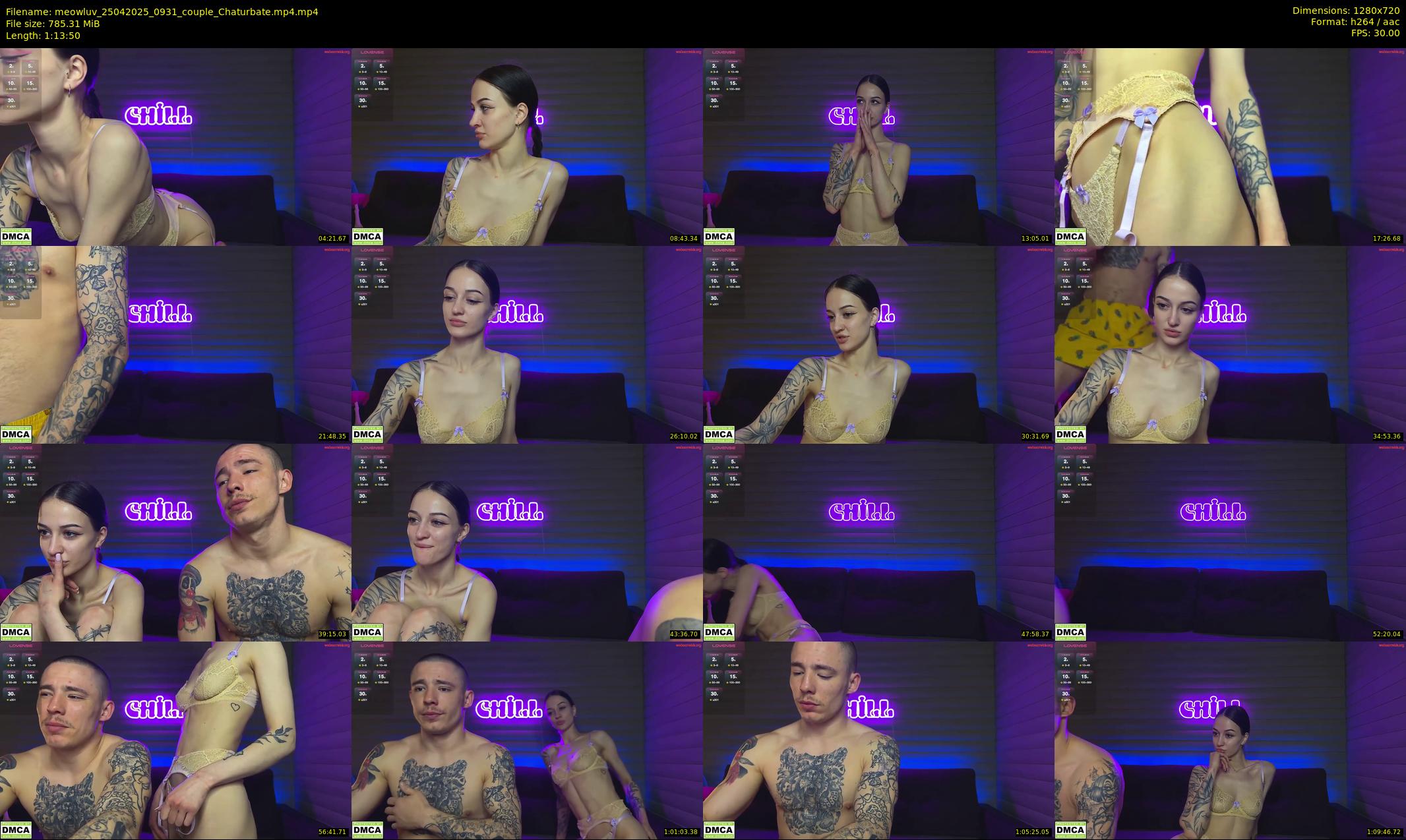 meowluv — 74 minute Chaturbate couple cam show recording, 720p, Apr 25, 2025