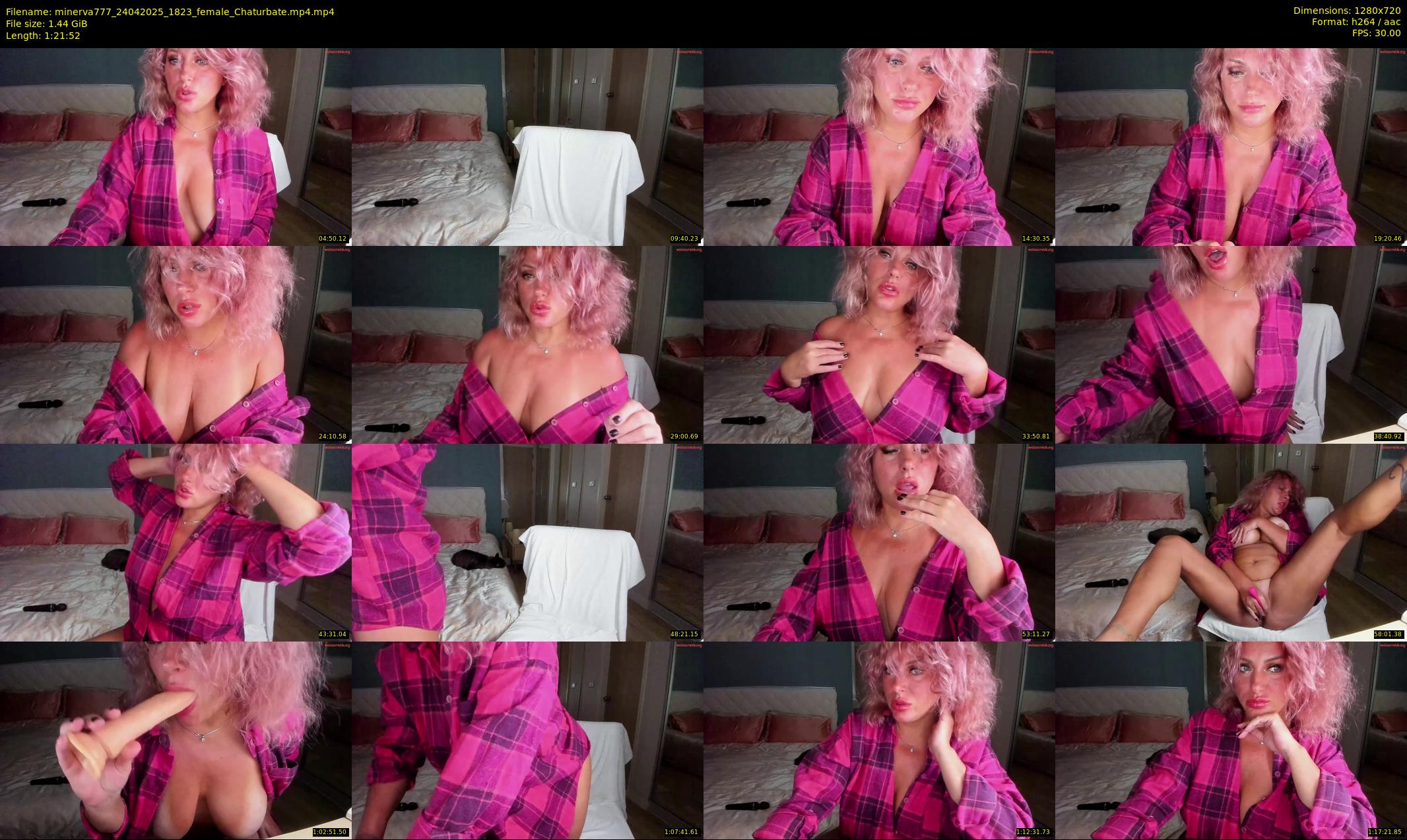 minerva777 — 82 minute Chaturbate female cam show recording, 720p, Apr 24, 2025