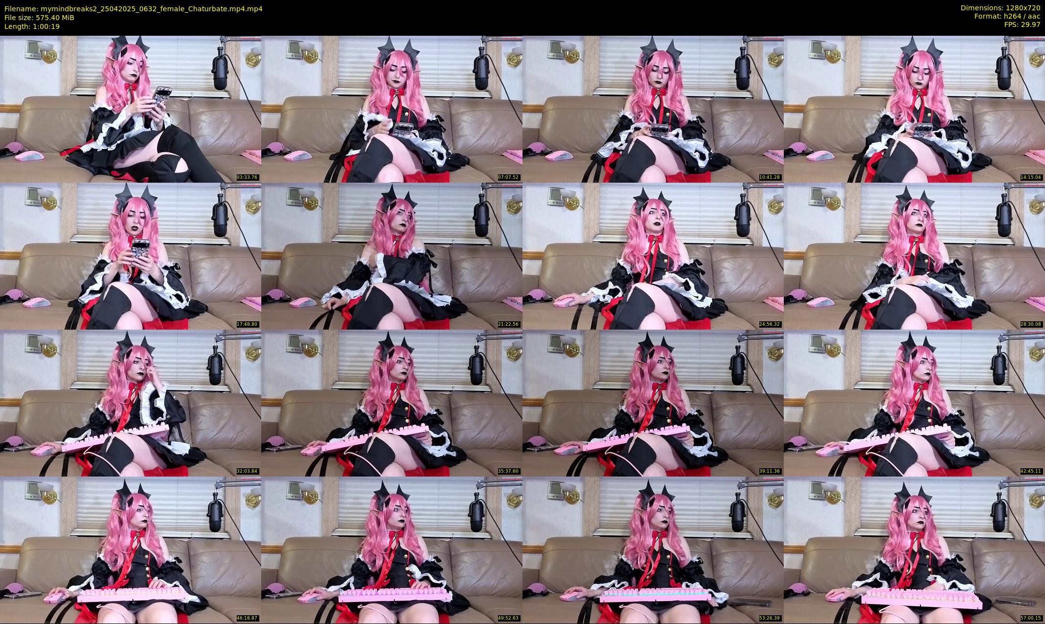 mymindbreaks2 — 61 minute Chaturbate female cam show recording, 720p, Apr 25, 2025