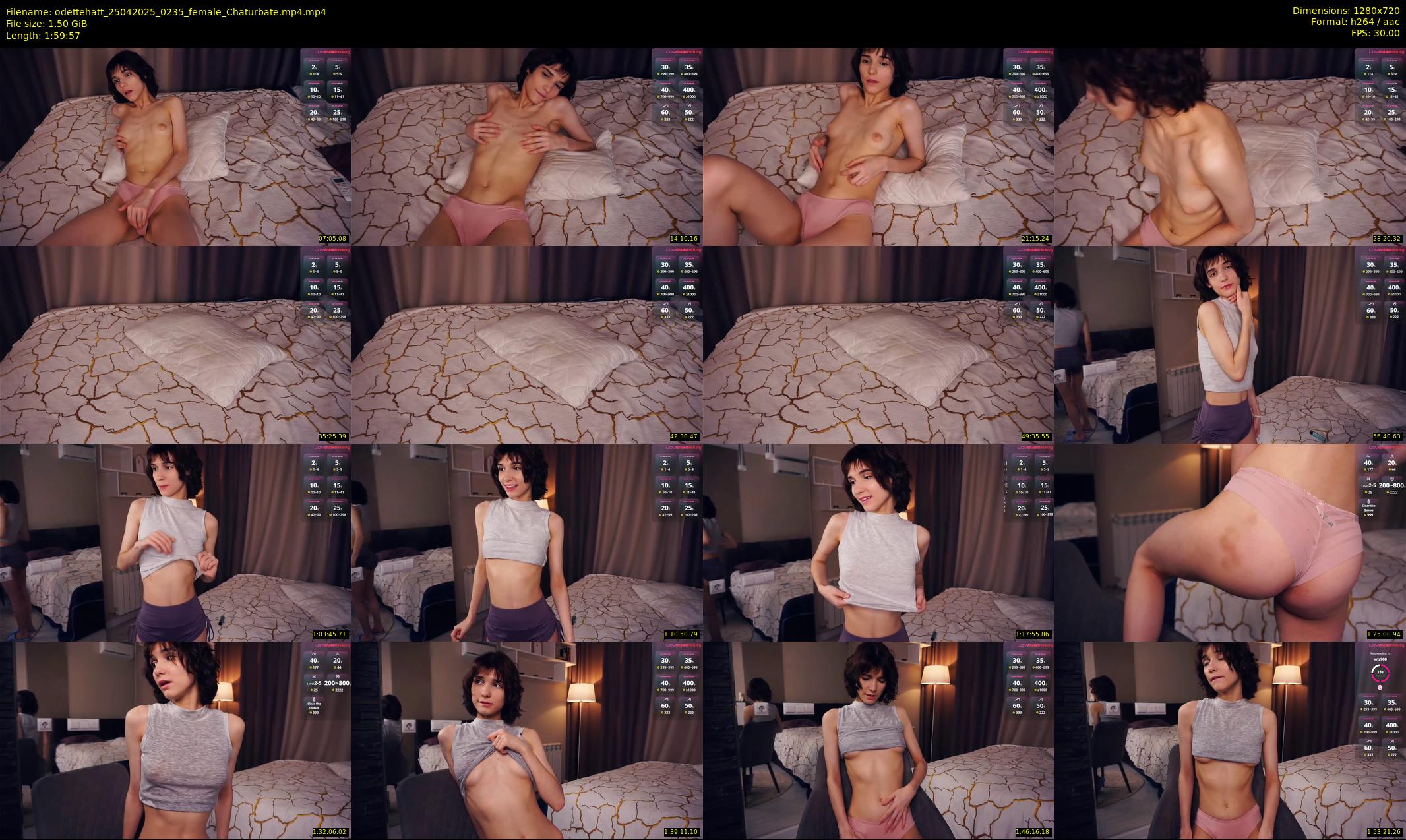 odettehatt — 120 minute Chaturbate female cam show recording, 720p, Apr 25, 2025