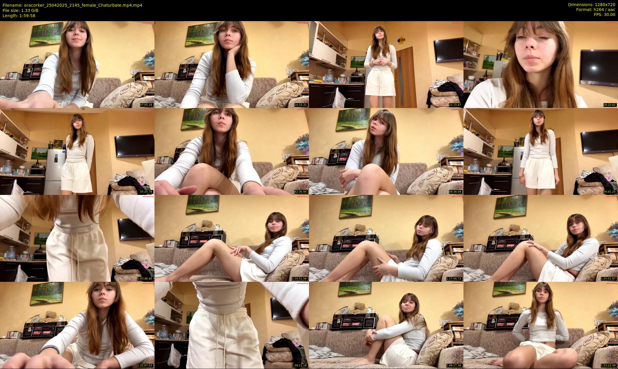 oracorker — 120 minute Chaturbate female cam show recording, 720p, Apr 25, 2025