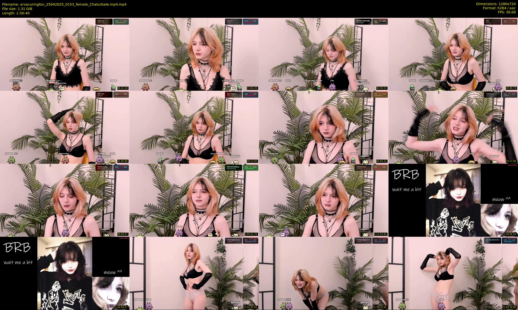 orvacurington — 111 minute Chaturbate female cam show recording, 720p, Apr 25, 2025