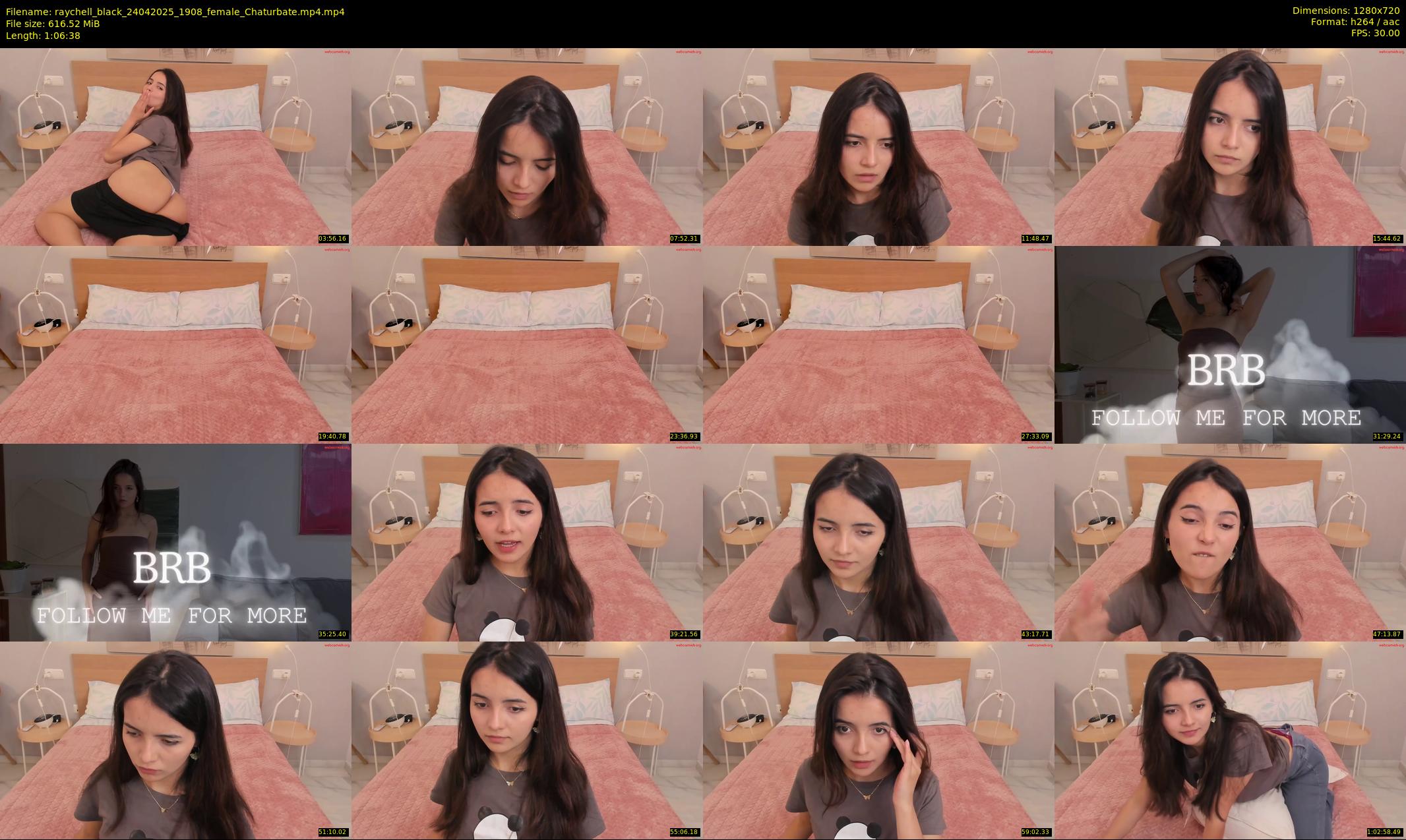 raychell_black — 67 minute Chaturbate female cam show recording, 720p, Apr 24, 2025