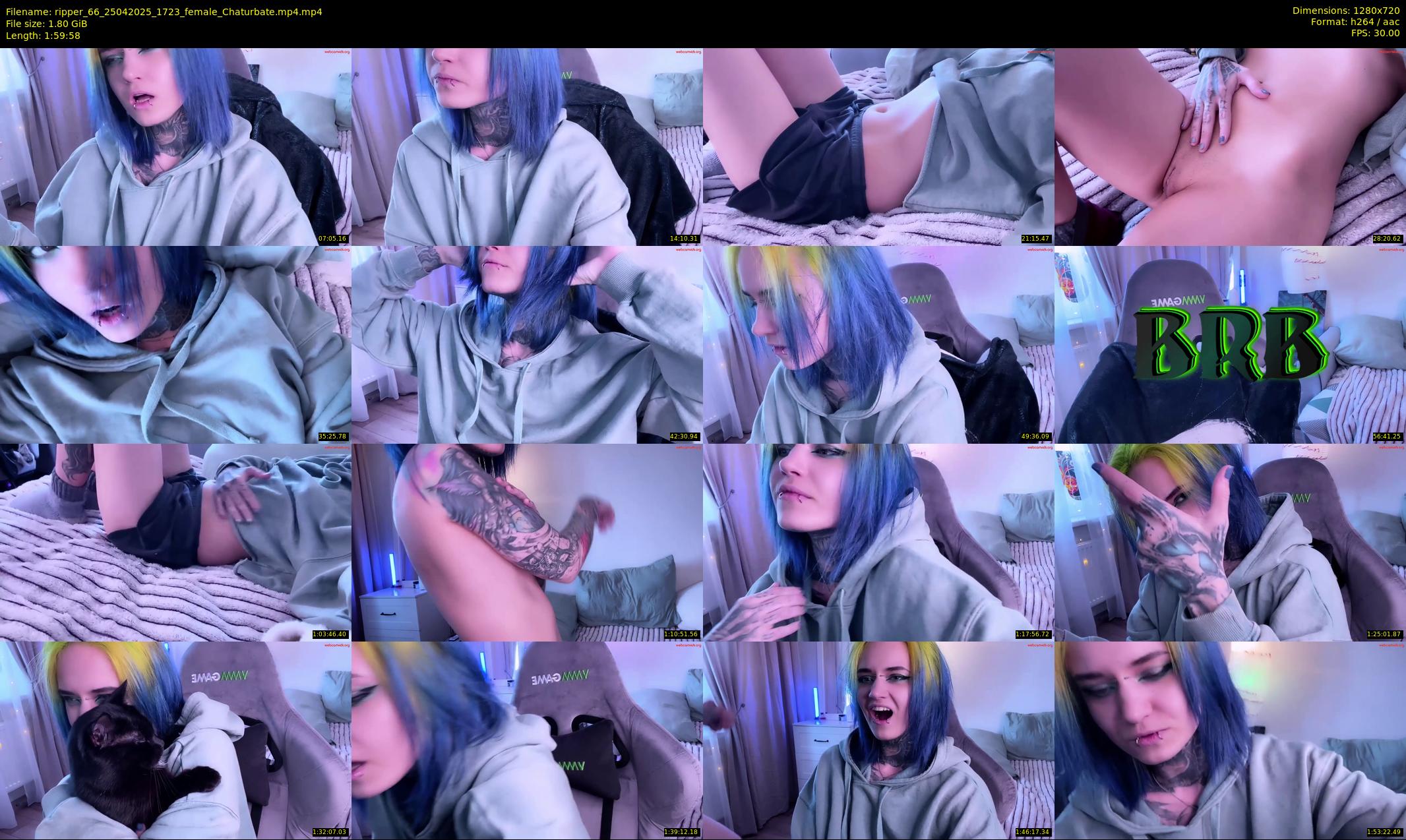 ripper_66 — 120 minute Chaturbate female cam show recording, 720p, Apr 25, 2025